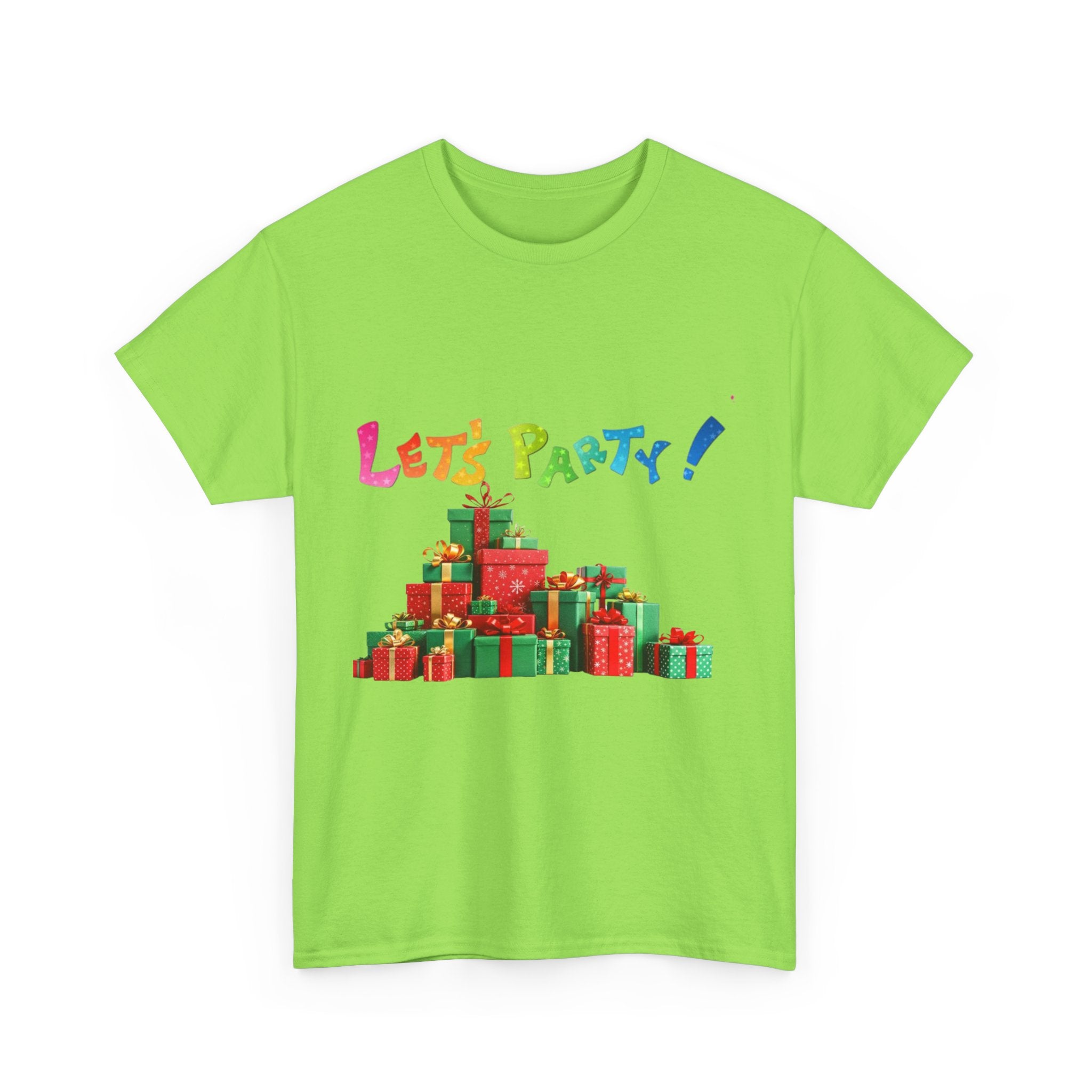 Let's Party! Christmas Presents Unisex Heavy Cotton T-Shirt