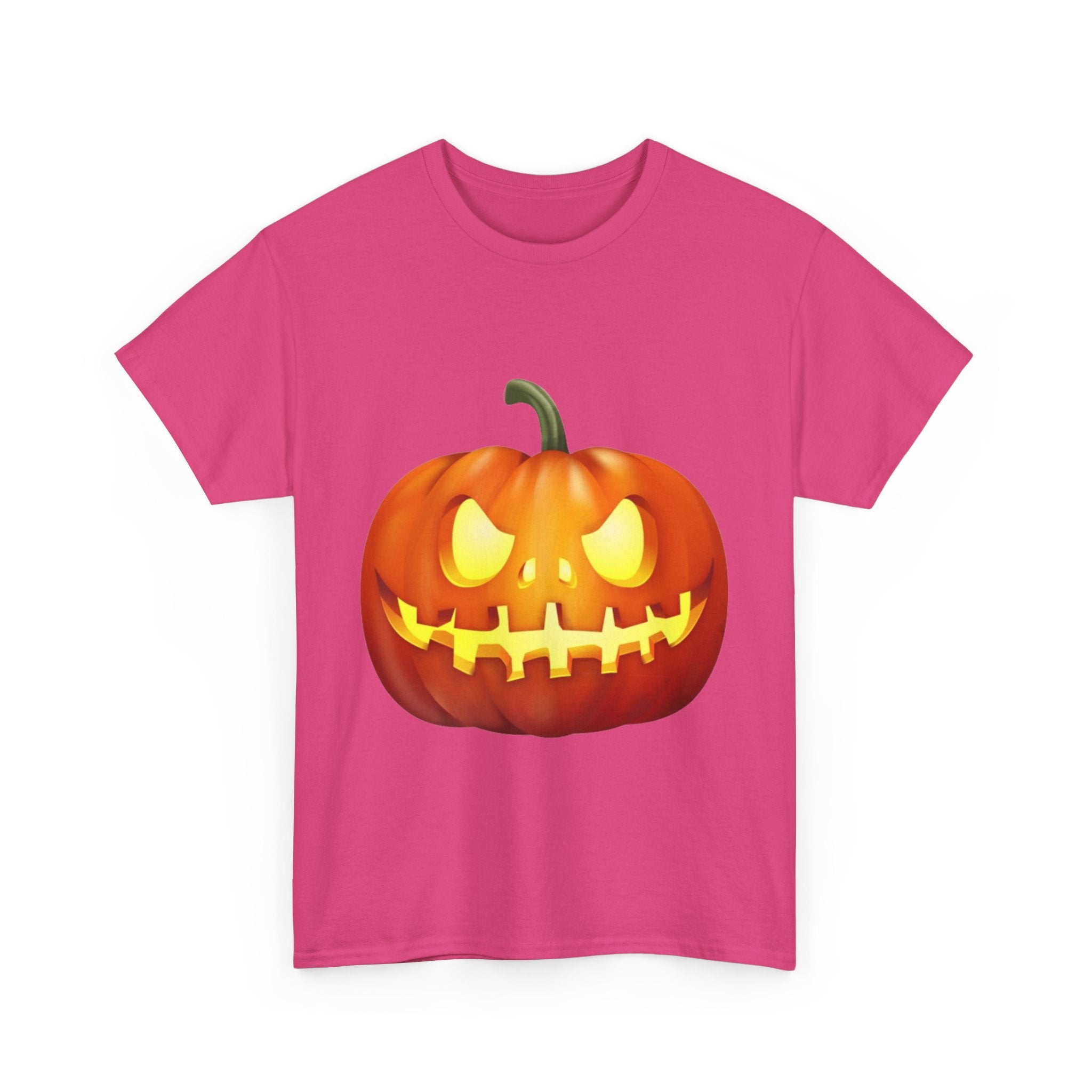 Halloween Pumpkin Unisex Heavy Cotton T-Shirt