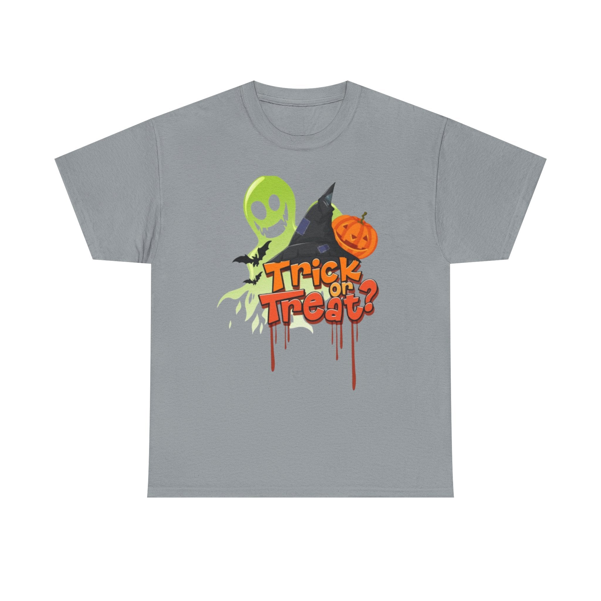 Halloween Trick or Treat Unisex Heavy Cotton Short Sleeve T-Shirt