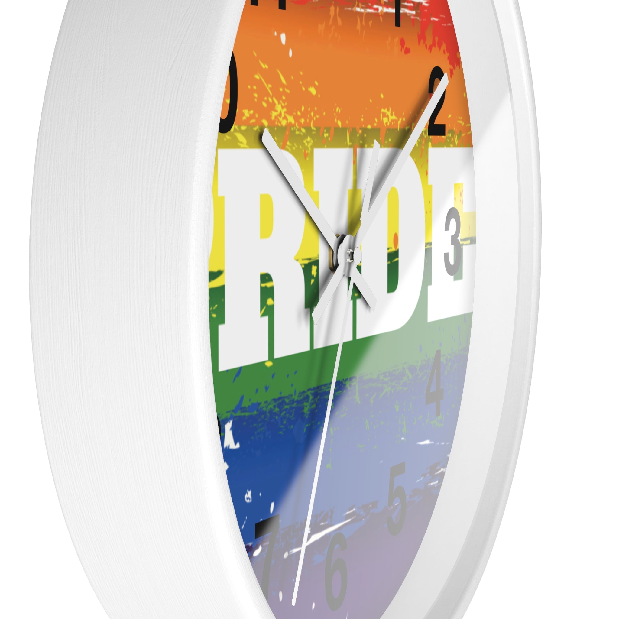 Pride Rainbow Wall Clock