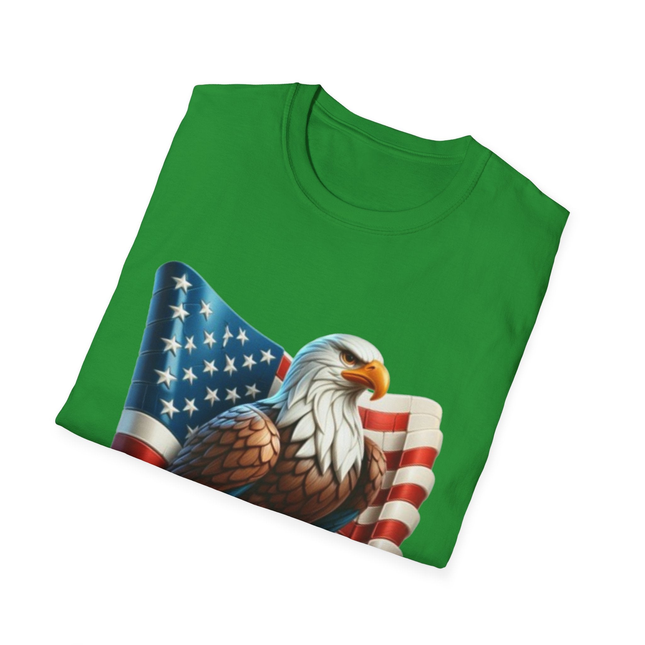 Patriotic Eagle Unisex Softstyle T-Shirt