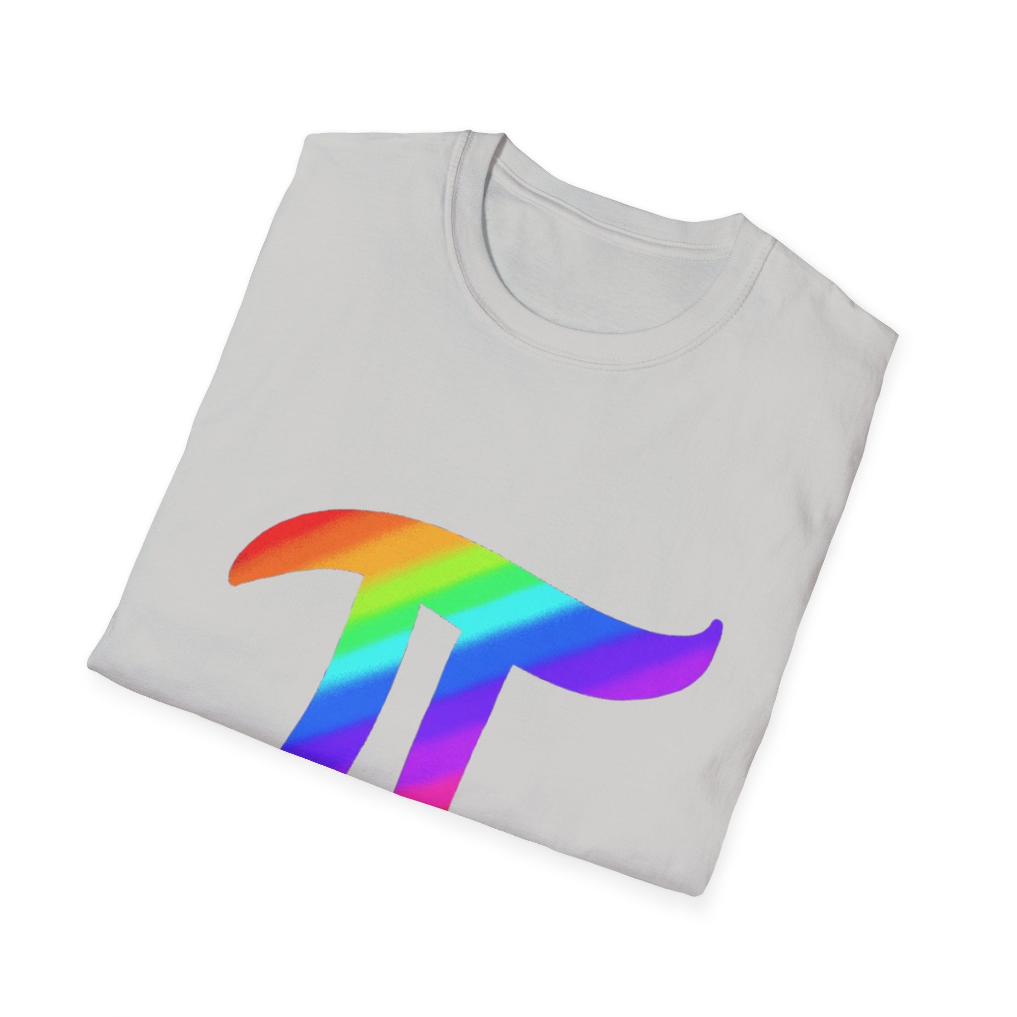 Rainbow Pi Symbol Unisex Softstyle T-Shirt