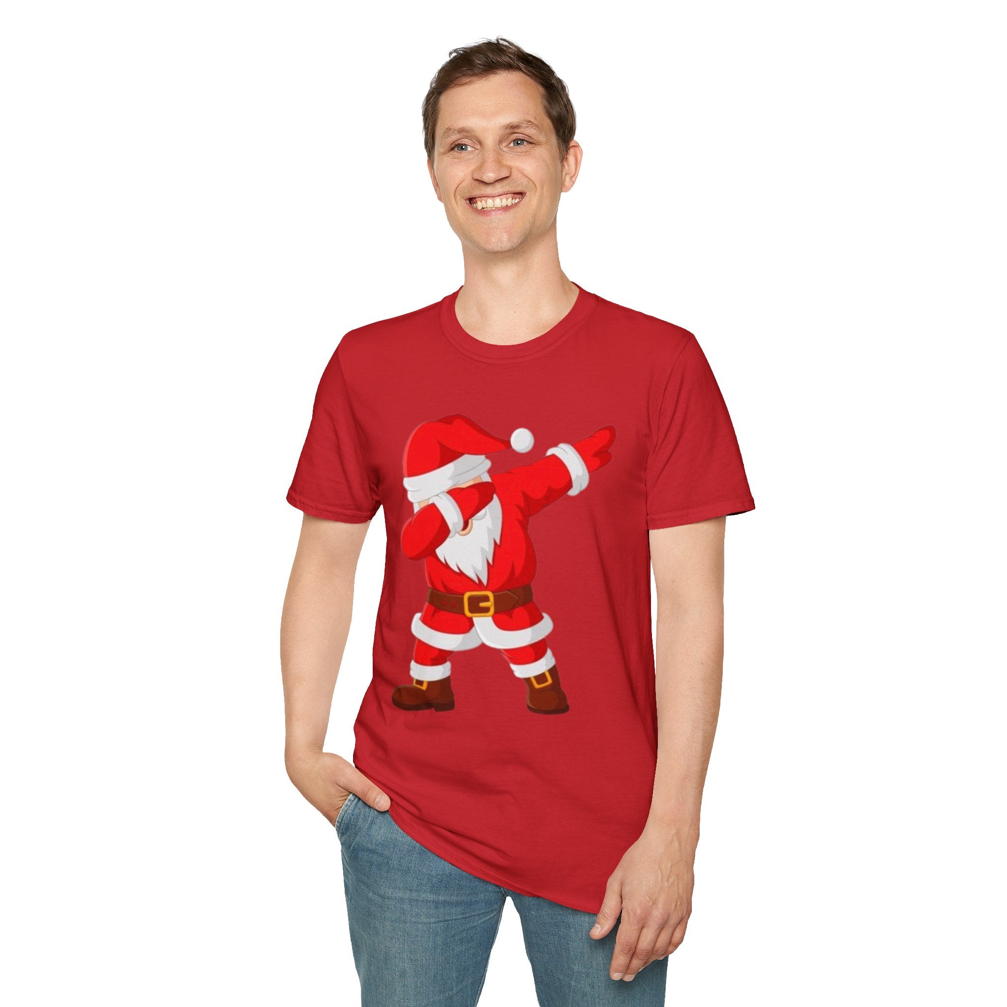 Dabbing Santa Unisex Softstyle T-Shirt
