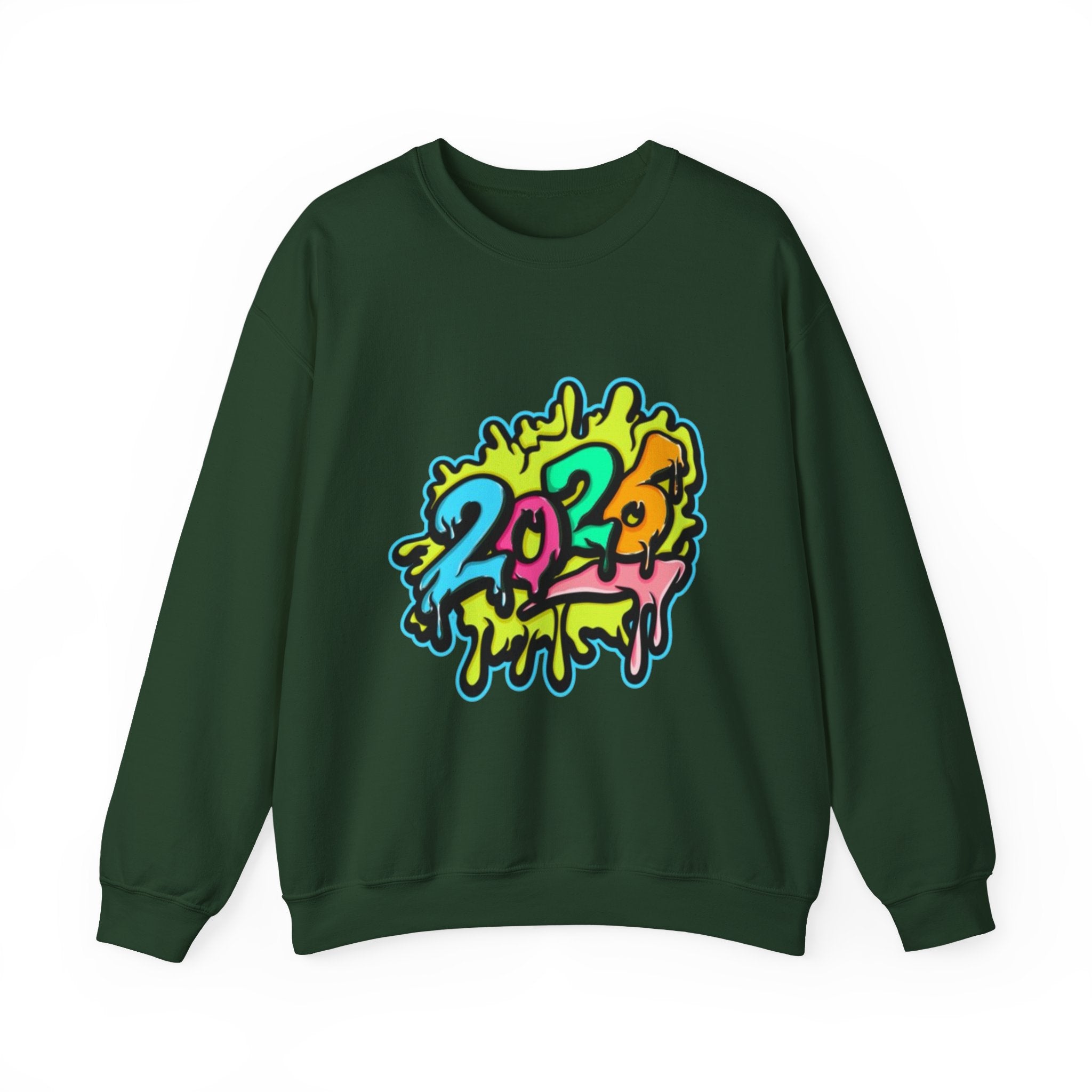 2026 Colorful Drip Design Unisex Sweatshirt
