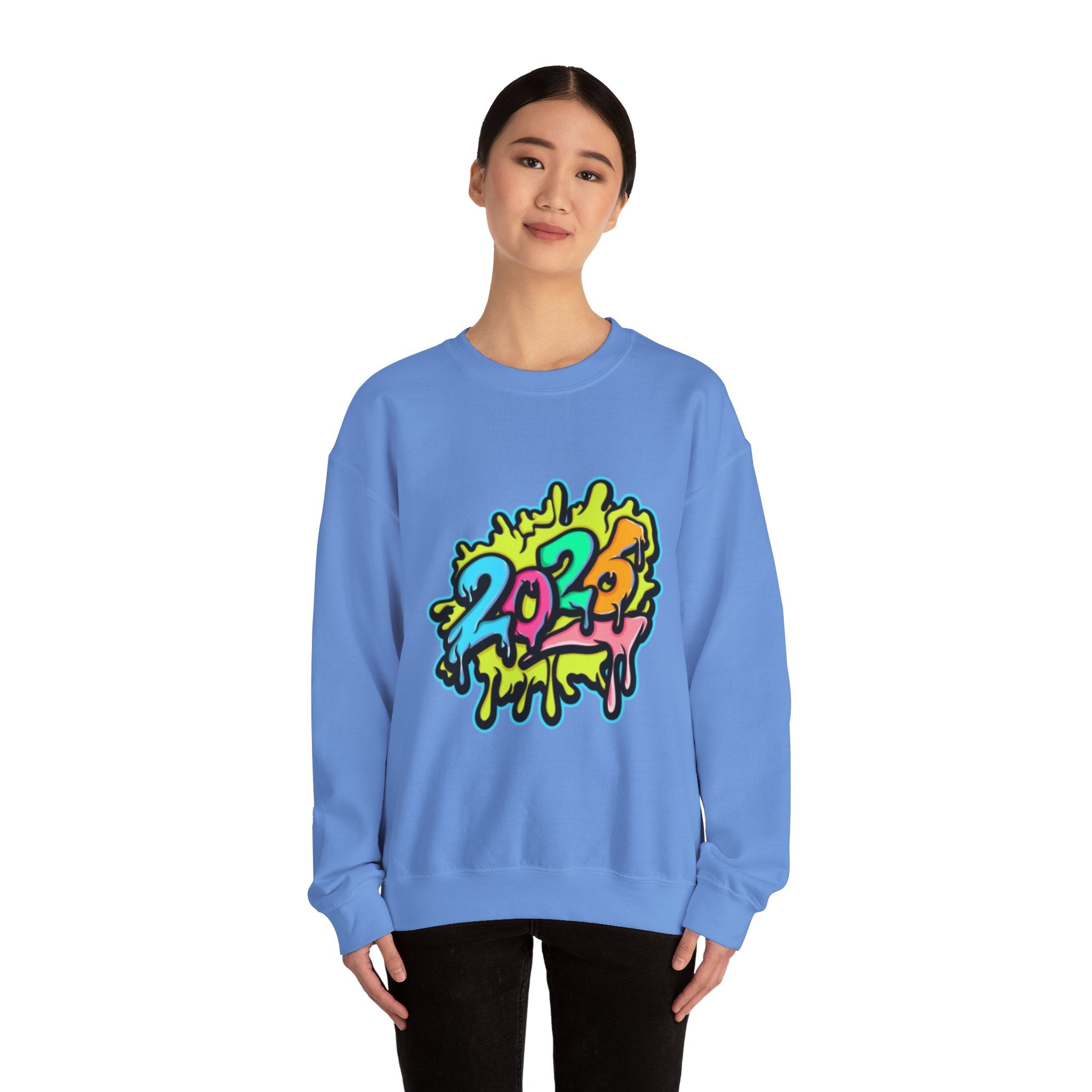 2026 Colorful Drip Design Unisex Sweatshirt