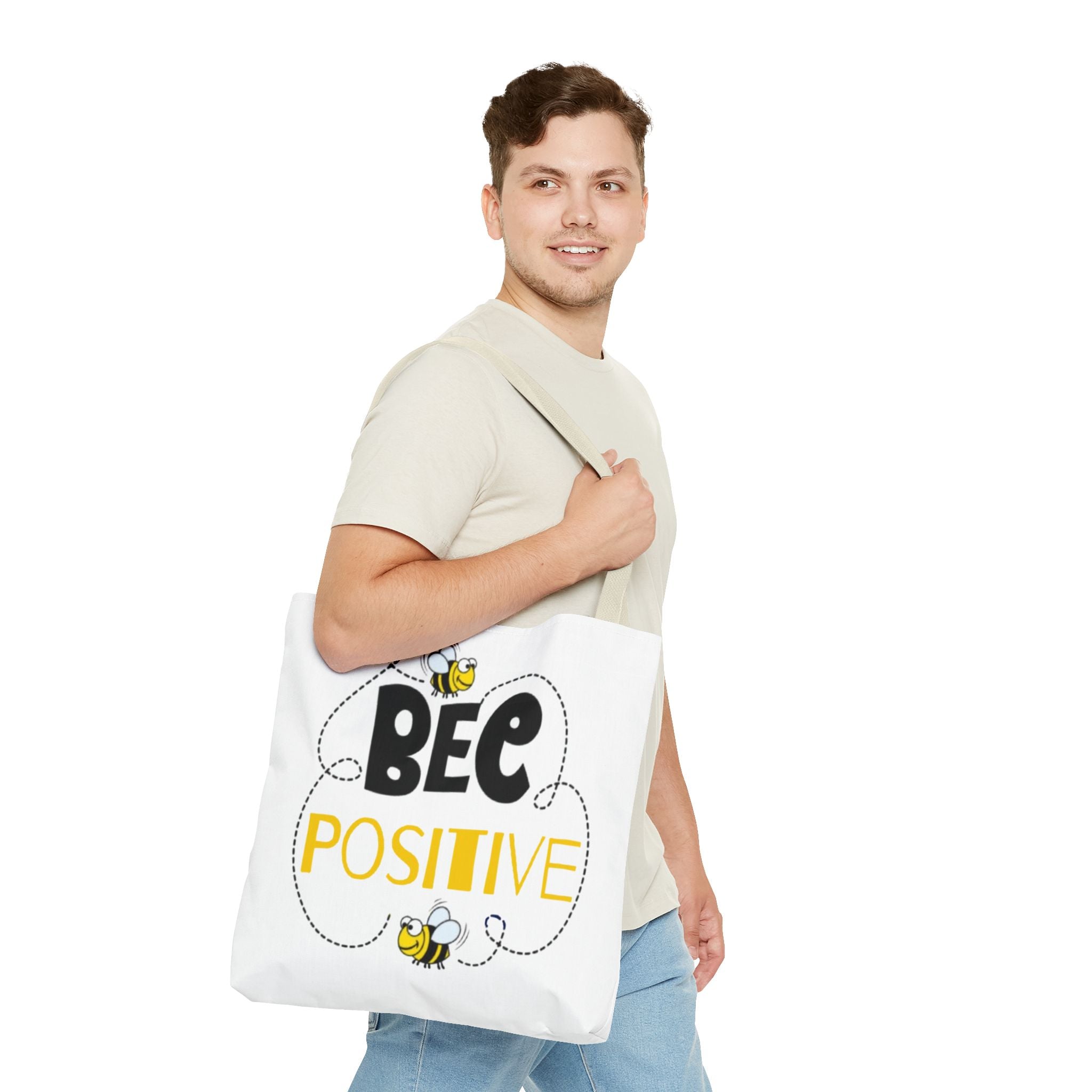 Bee Positive Eco-Friendly Tote Bag