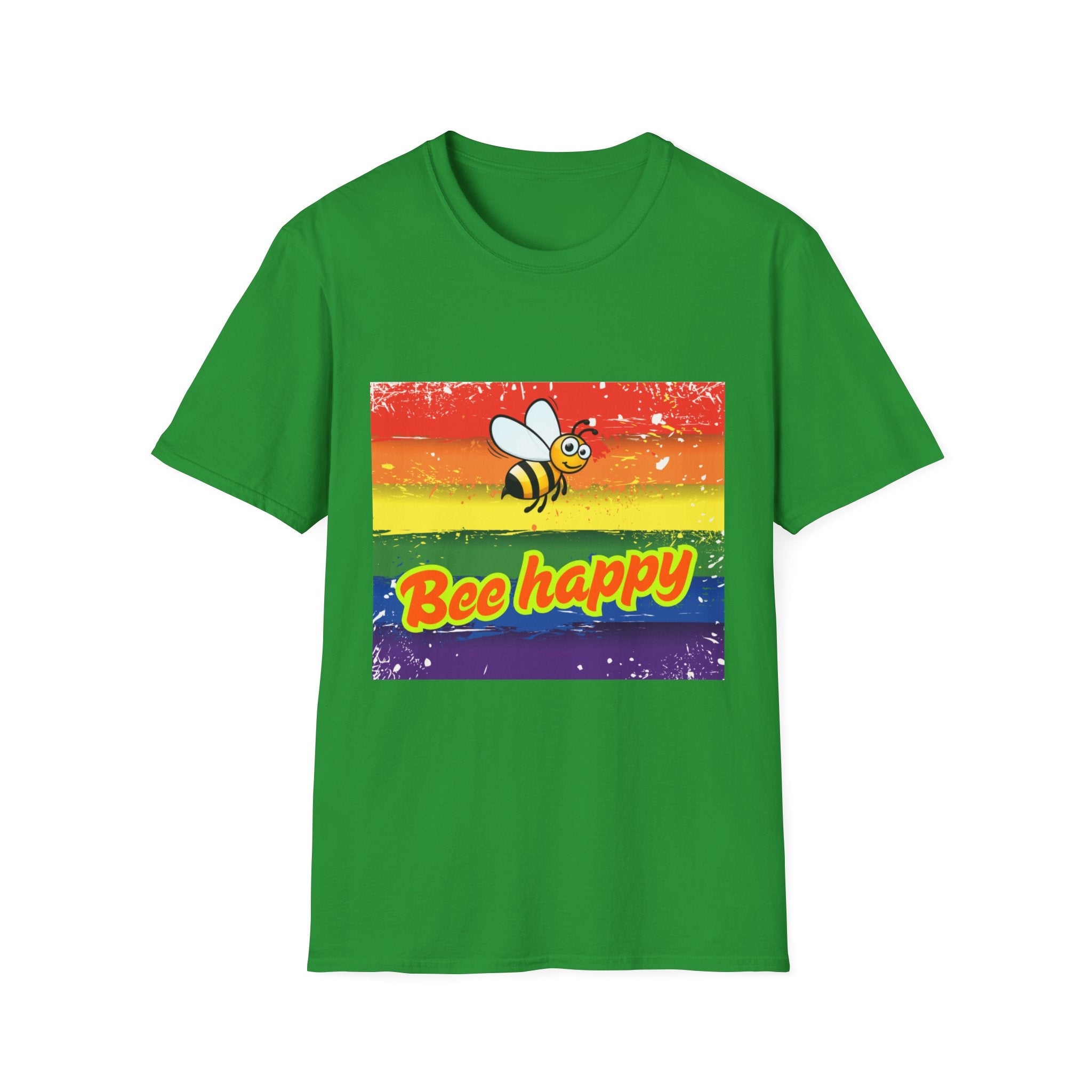 Bee Happy Unisex Softstyle T-Shirt