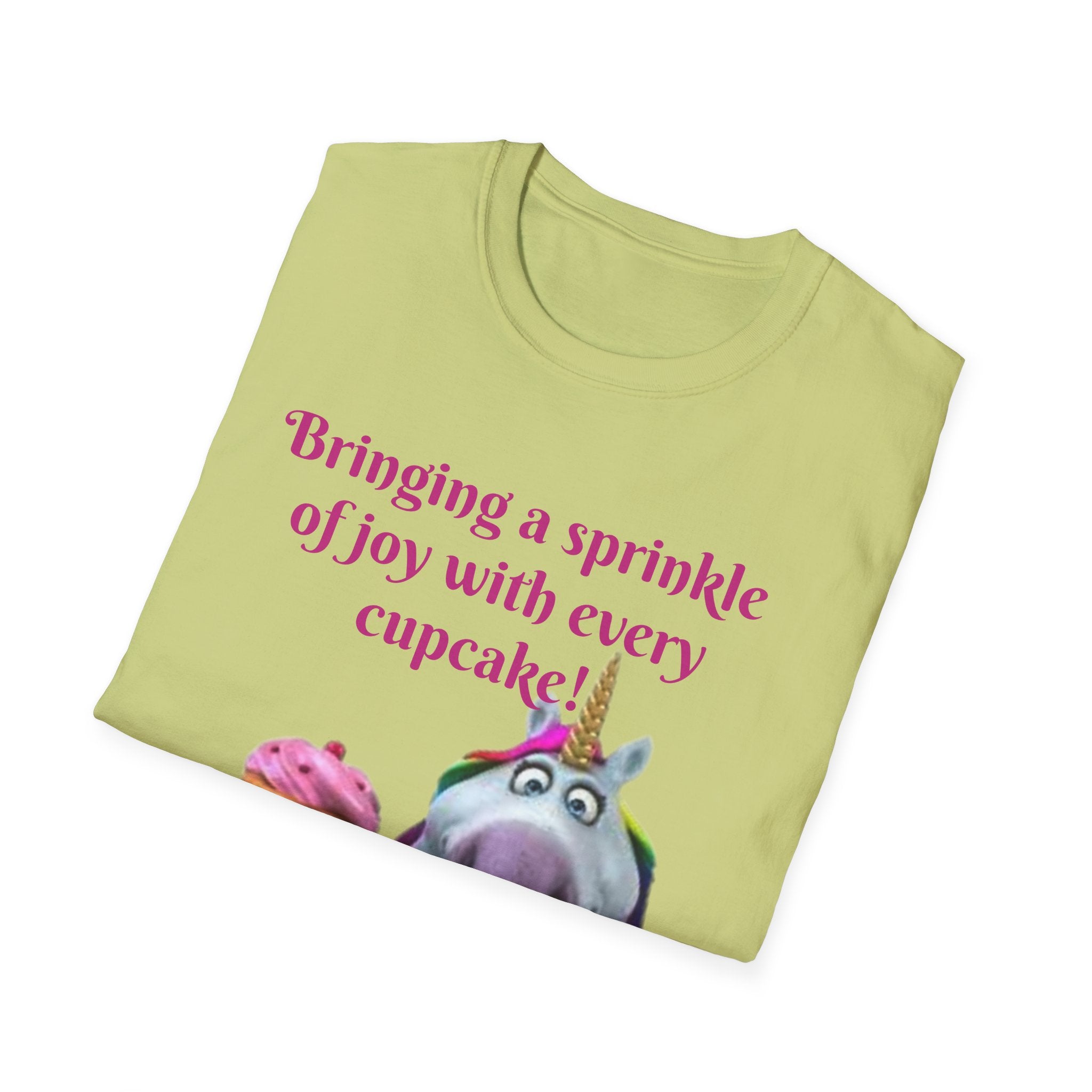 Bringing A Sprinkle Of Joy With Every Cupcake Unicorn Unisex Softstyle T-Shirt
