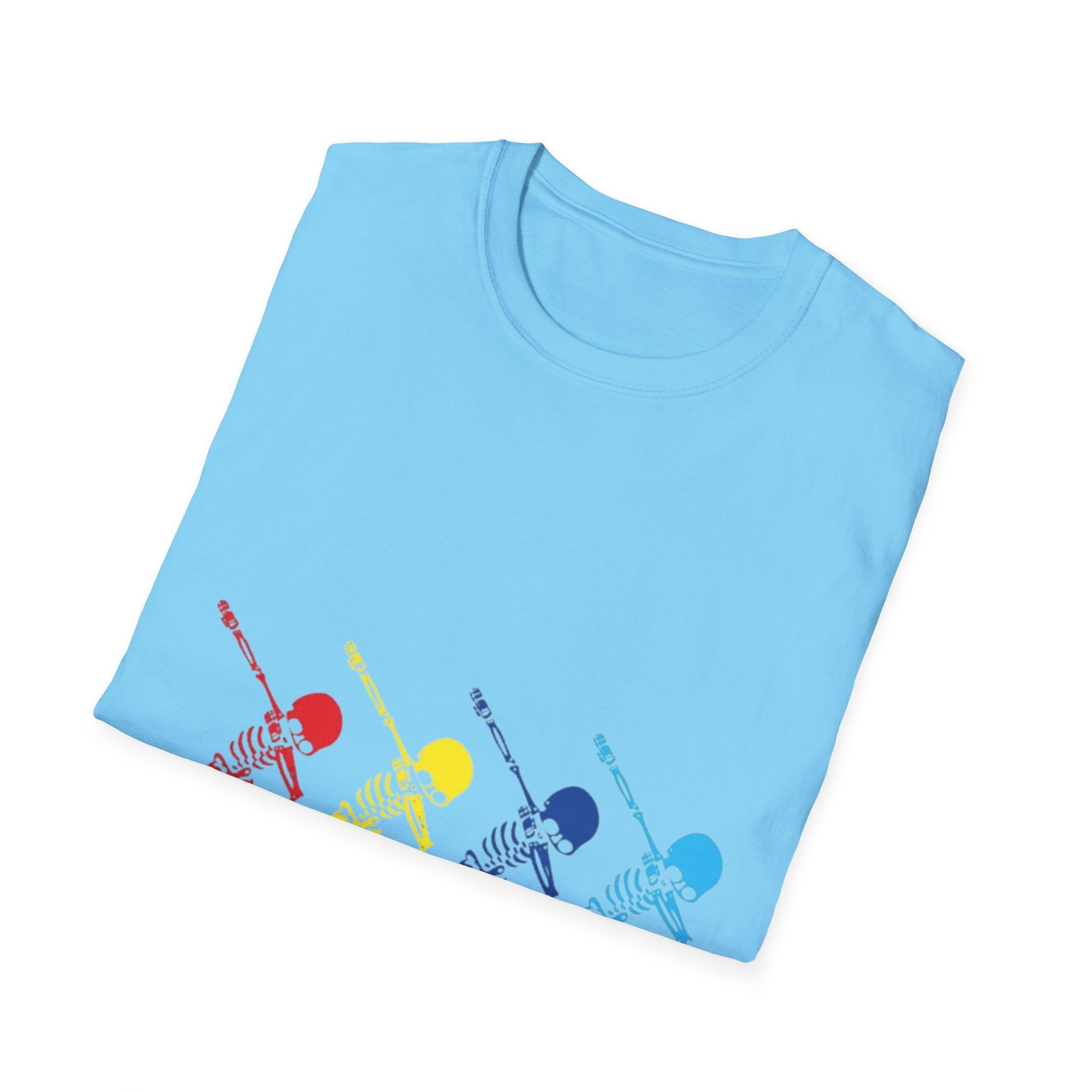 Dabbing Halloween Skeleton Dance Unisex Softstyle T-Shirt