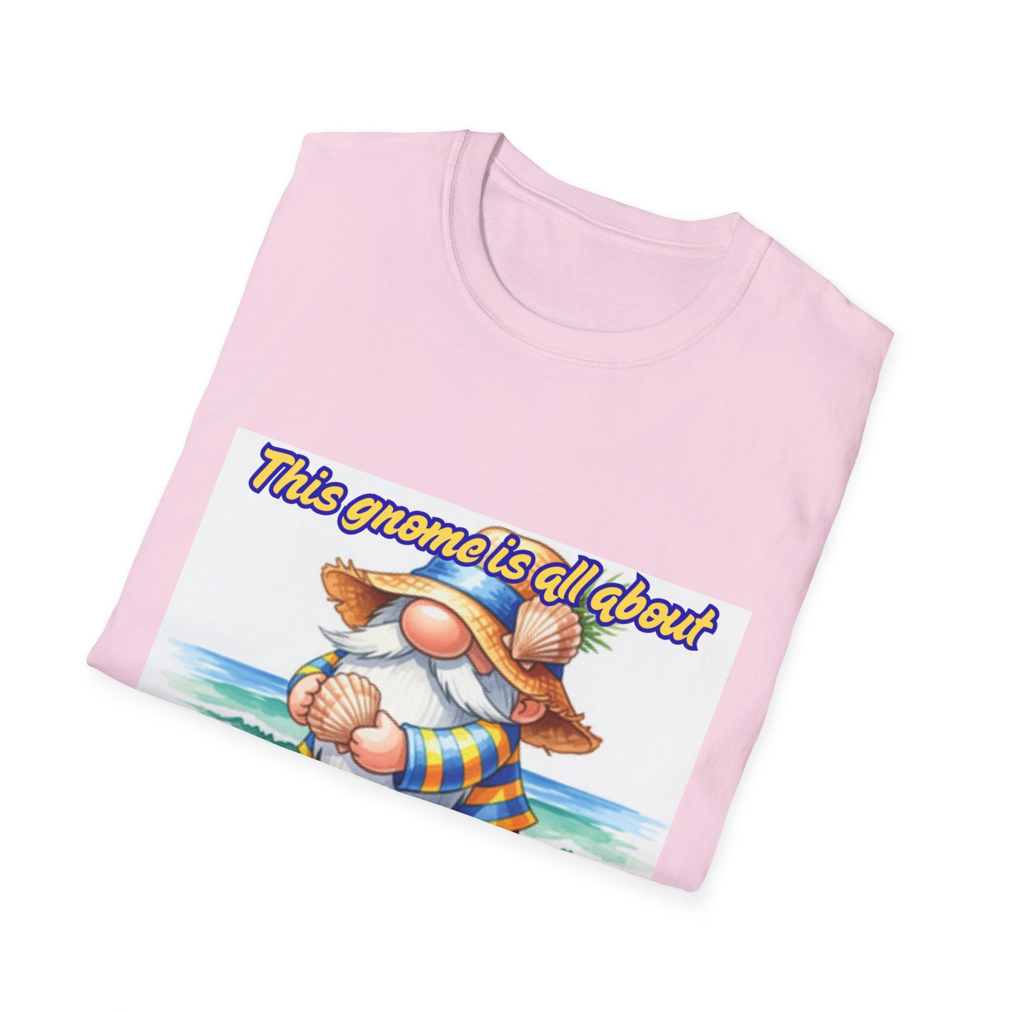 This Gnome Is All About Beach Life! Unisex Softstyle T-Shirt