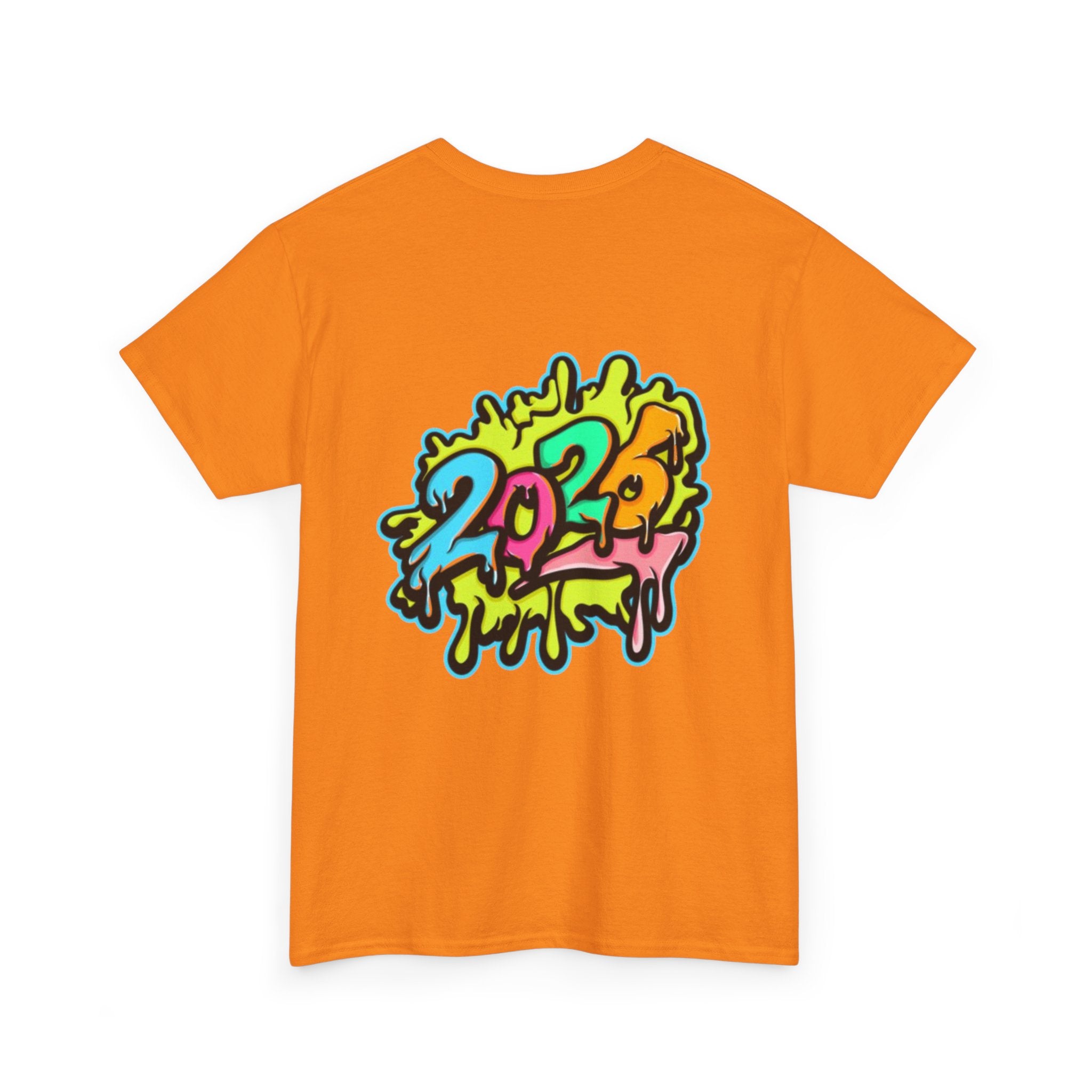 2026 Happy New Year DOUBLE SIDED Unisex Heavy Cotton T-Shirt