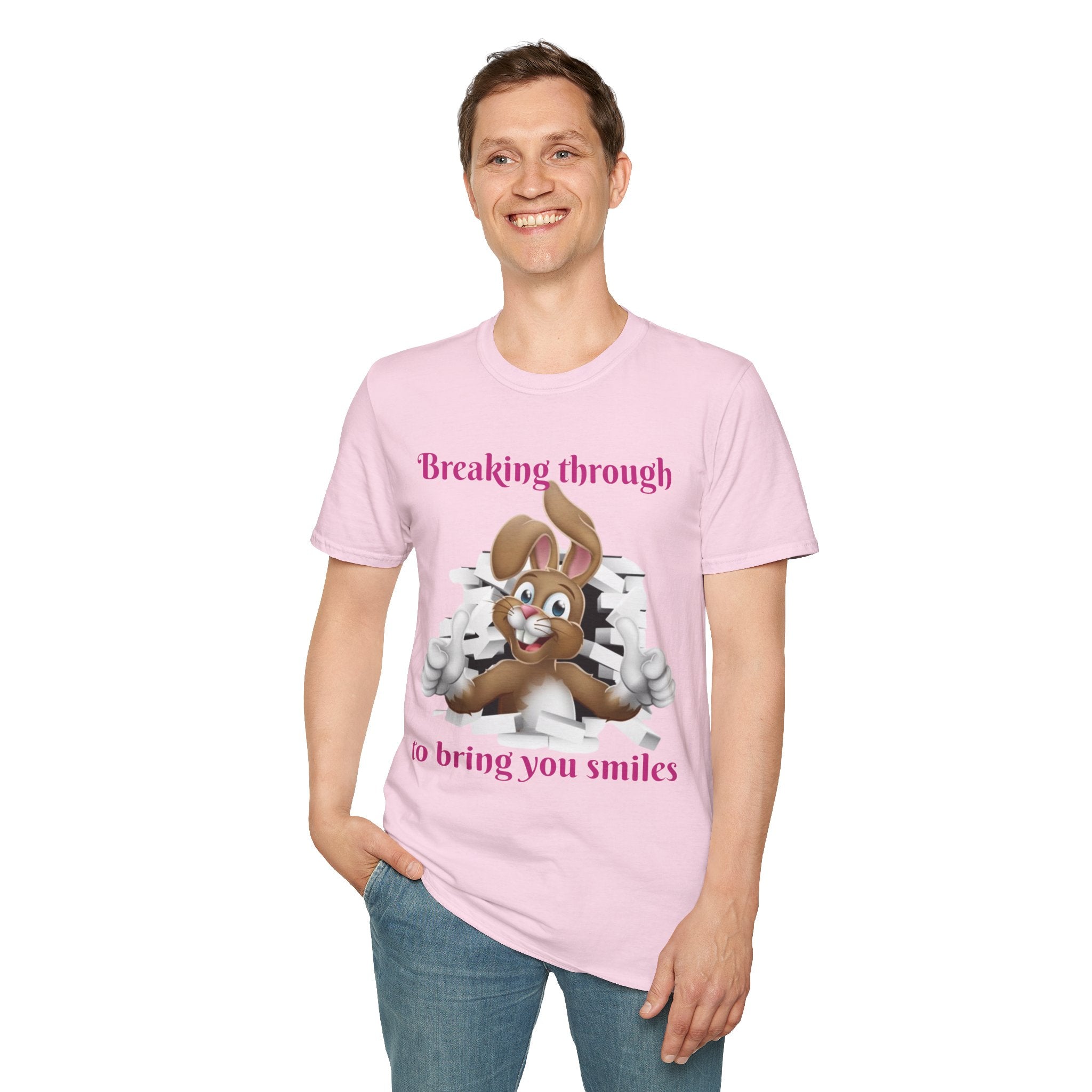 Breaking Through To Bring You Smiles Unisex Softstyle T-Shirt