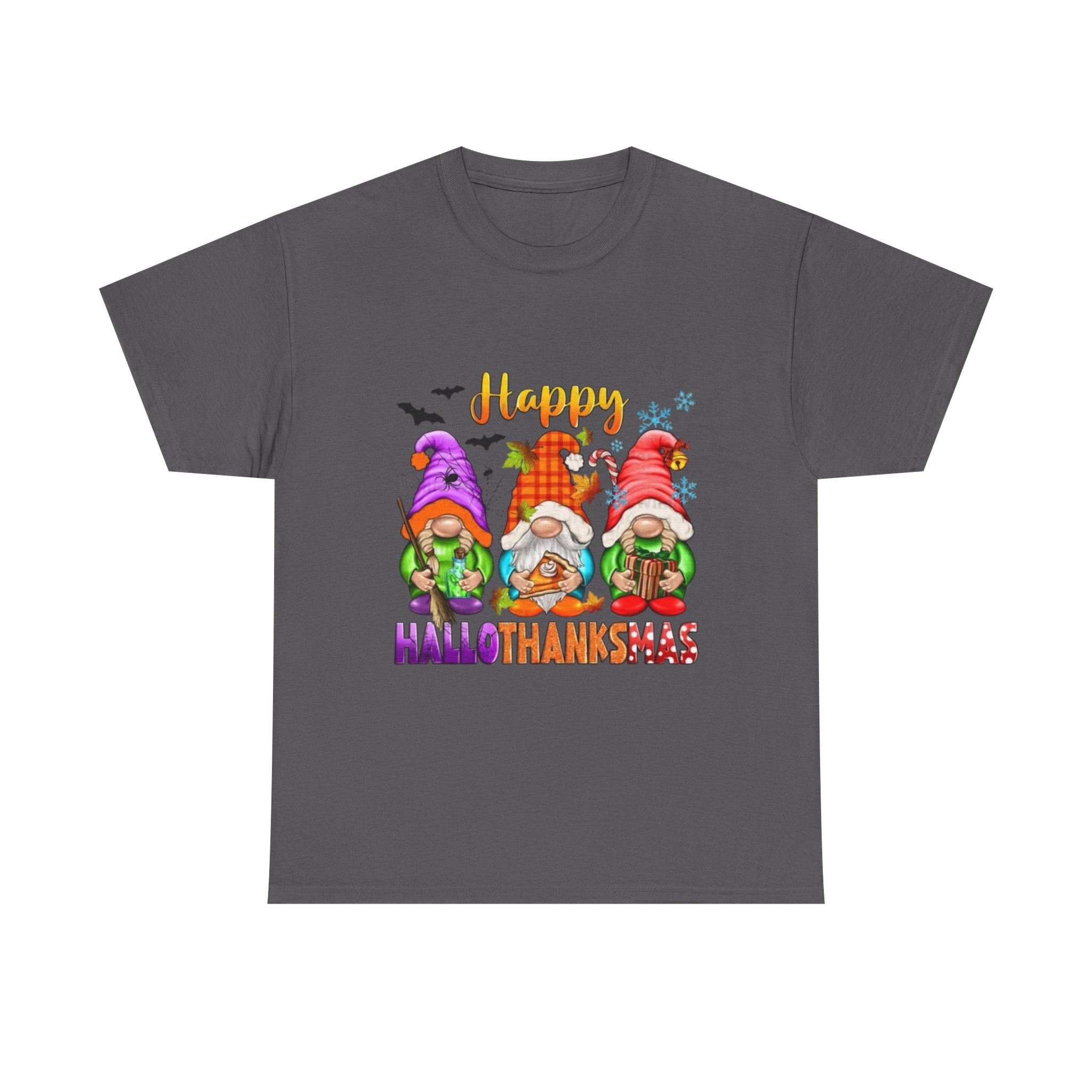 Happy Hallothanksmas Unisex Heavy Cotton T-Shirt