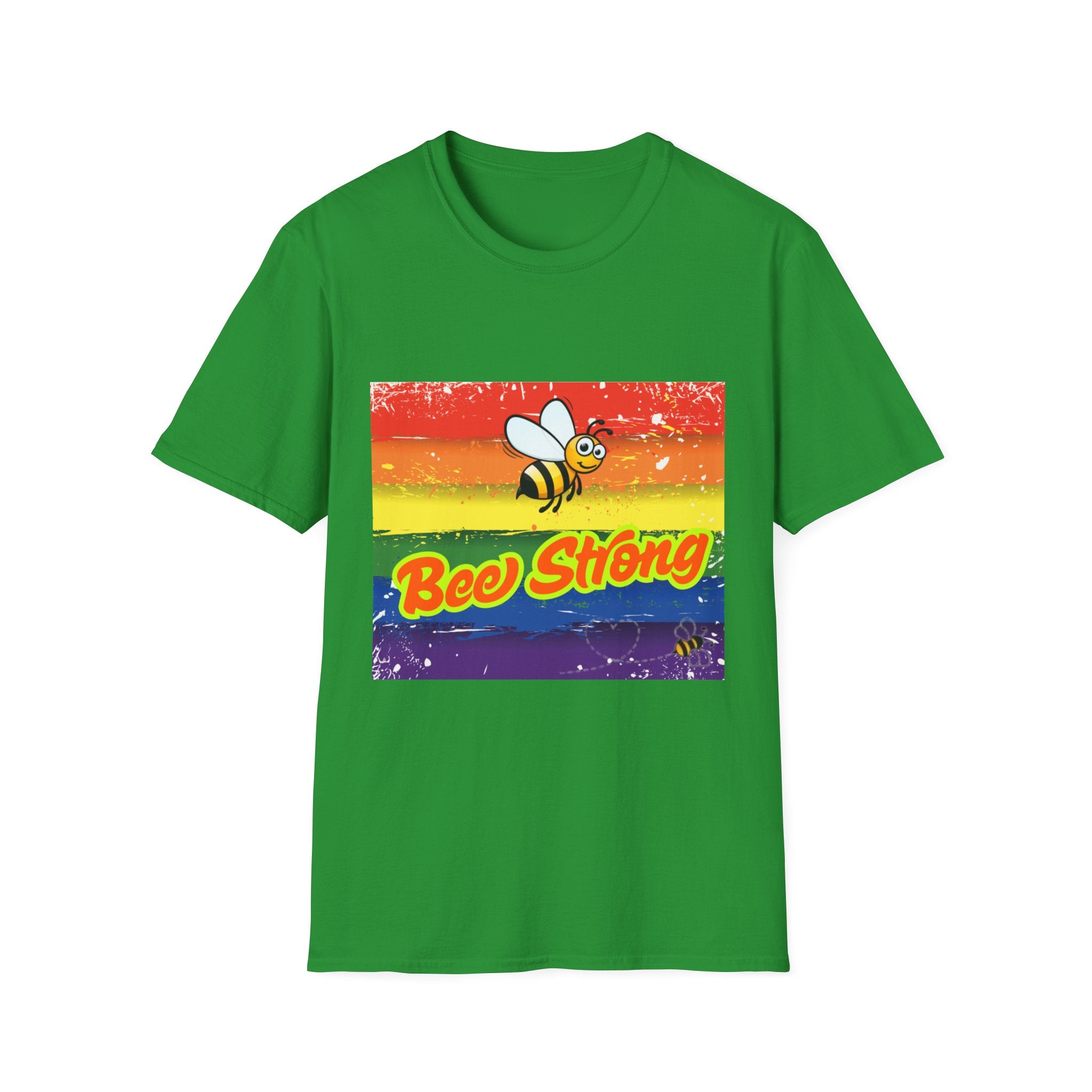 Bee Strong Rainbow Unisex Softstyle T-Shirt