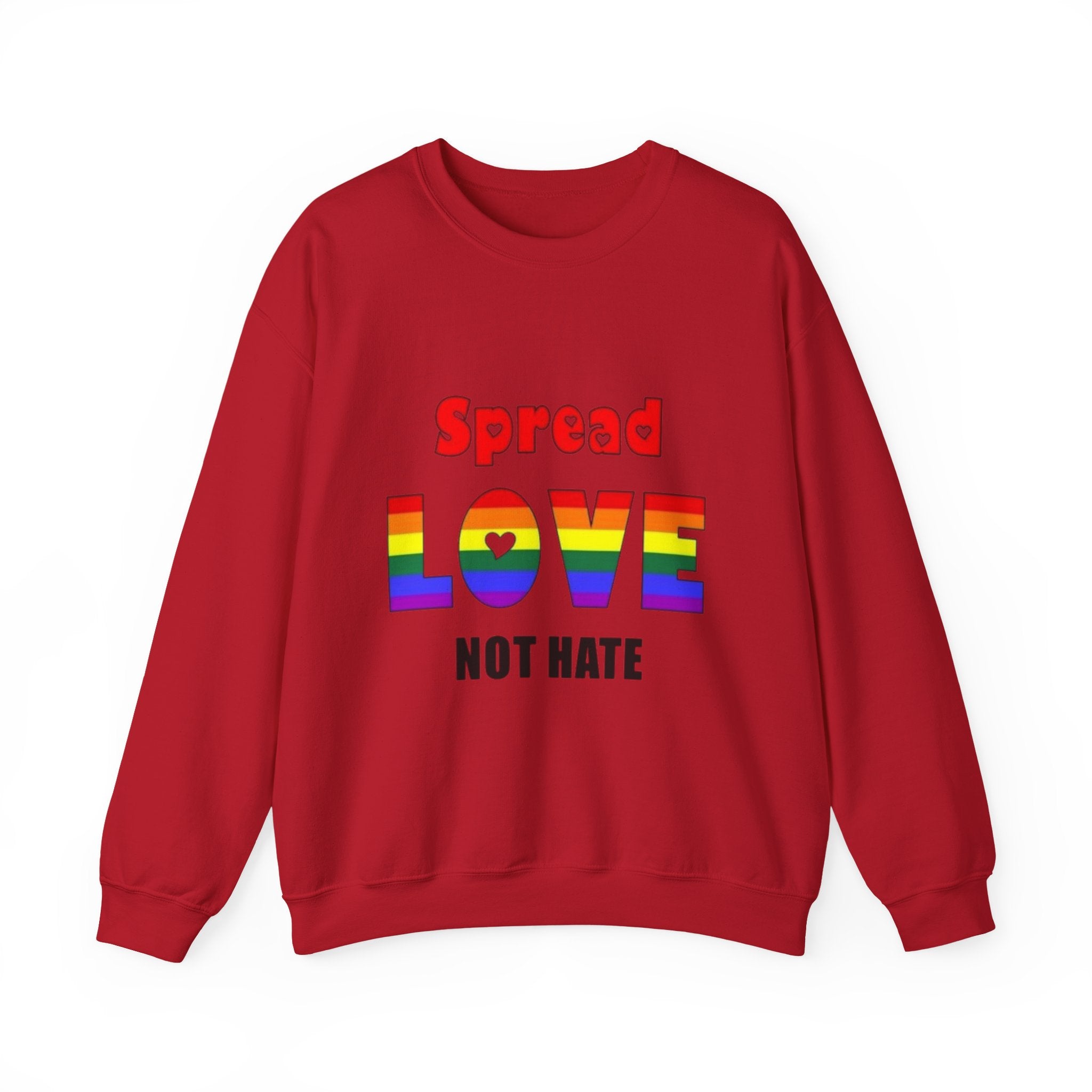 Spread Love Not Hate Unisex Crewneck Sweatshirt
