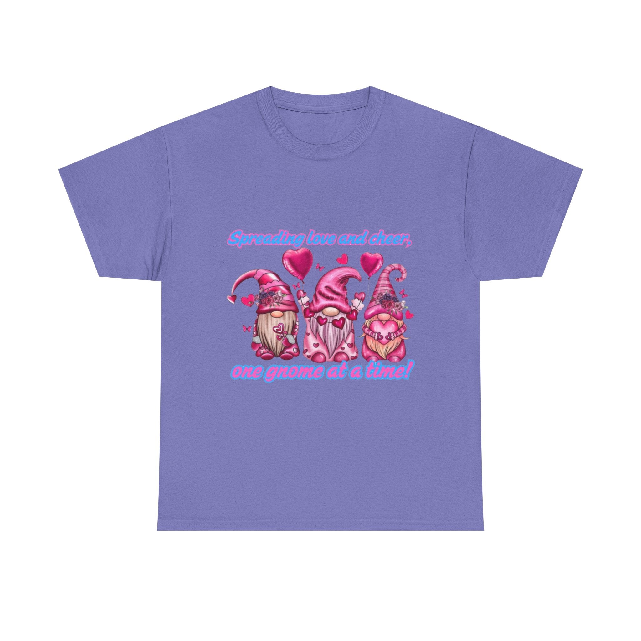 Spreading Love And Cheer, One Gnome At A Time Unisex Heavy Cotton T-Shirt