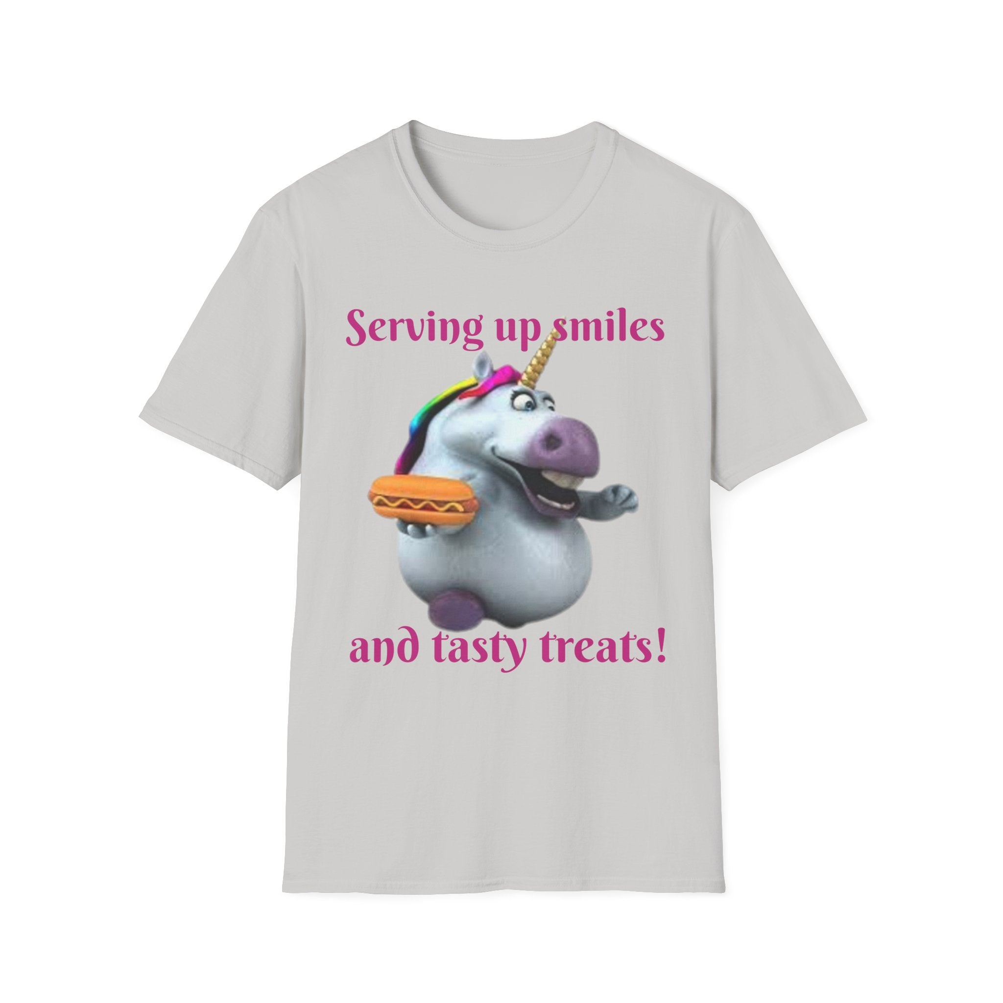 Serving Up Smiles And Tasty Treats Unicorn Unisex Softstyle T-Shirt