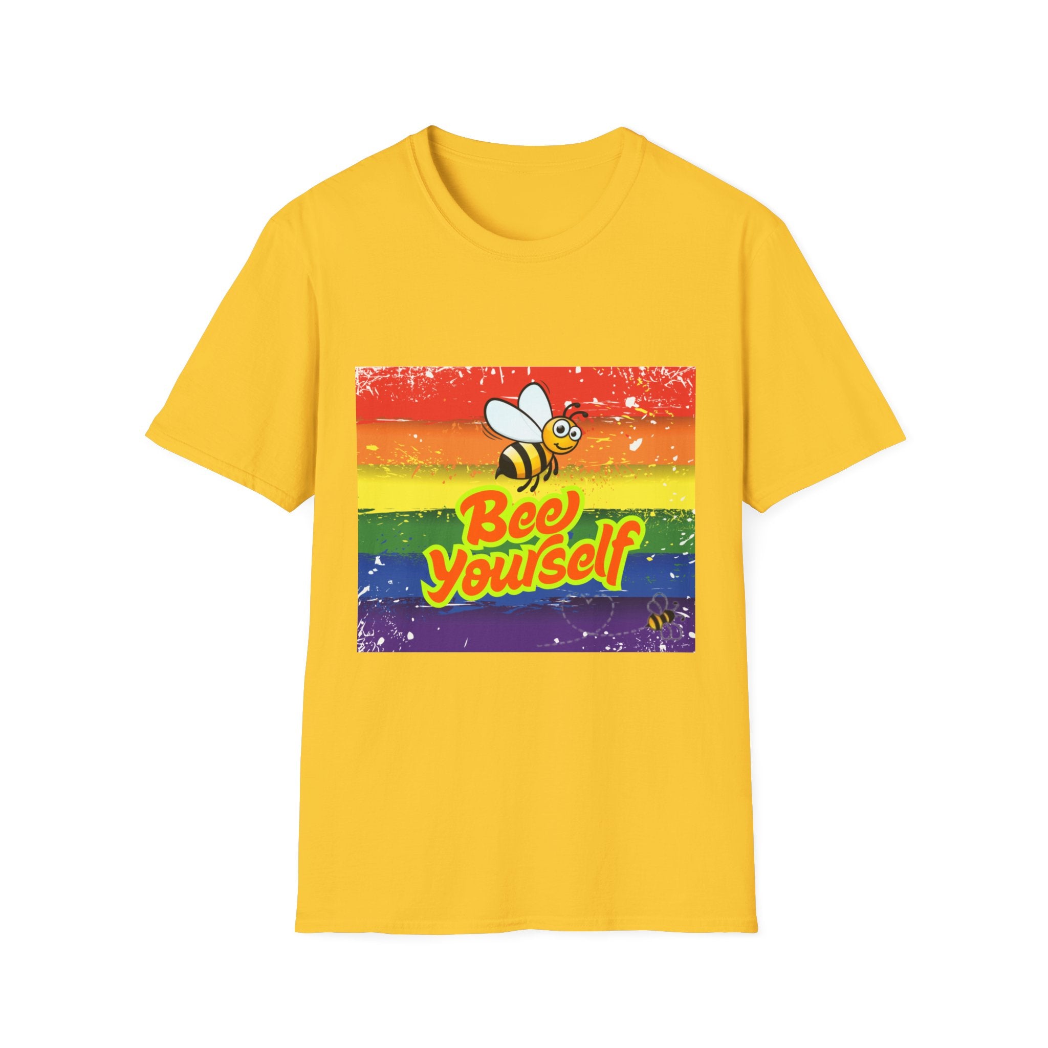 Bee Yourself Rainbow Unisex Softstyle T-Shirt