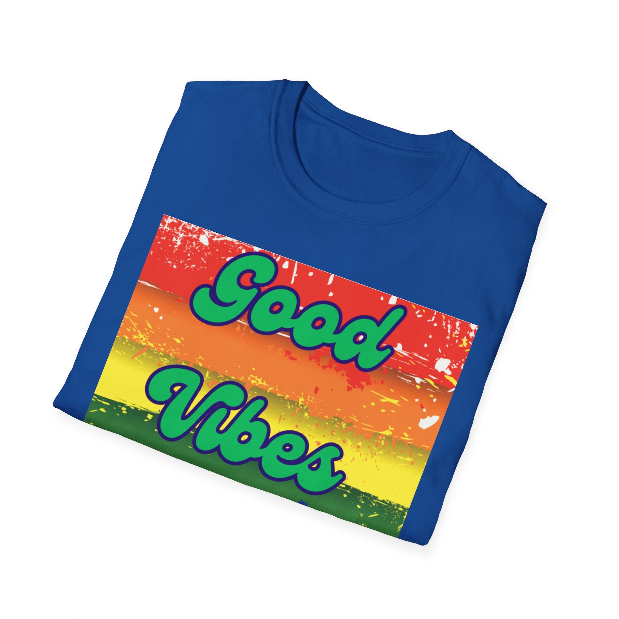 Good Vibes Only Green Unisex Softstyle T-Shirt