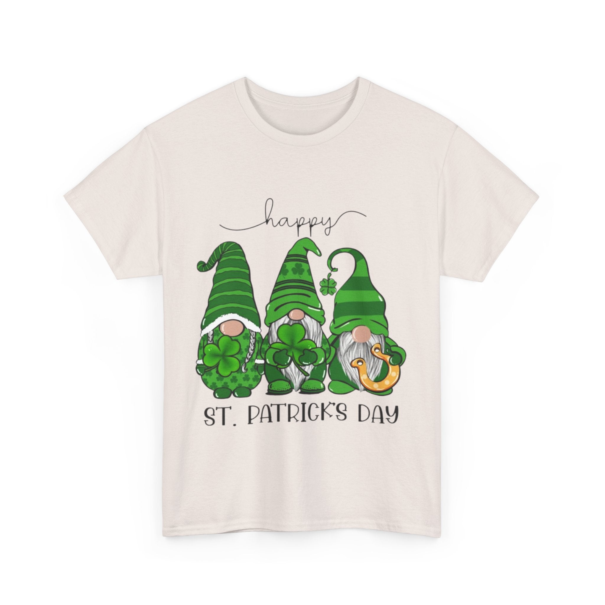 Happy St. Patrick’s Day Gnome Unisex Heavy Cotton T-Shirt