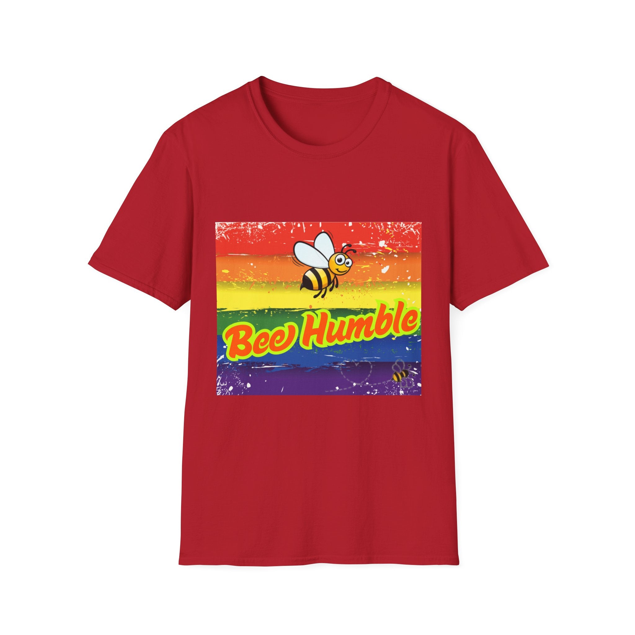Bee Humble Rainbow Unisex Softstyle T-Shirt
