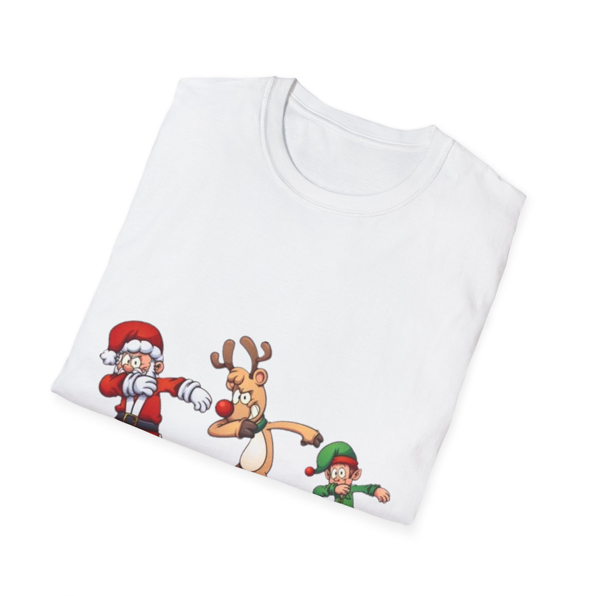 Dabbing Christmas Unisex Softstyle T-Shirt