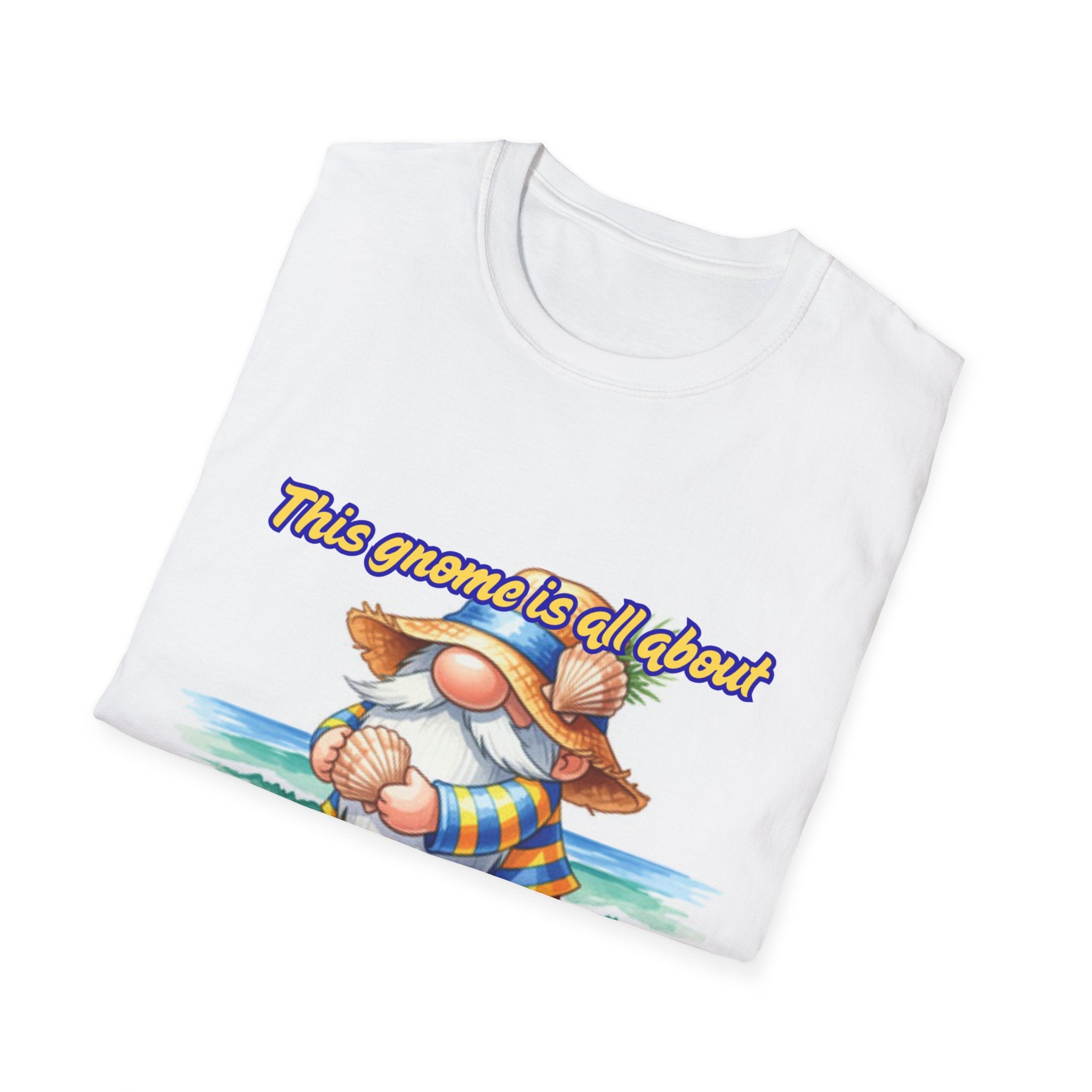 This Gnome Is All About Beach Life! Unisex Softstyle T-Shirt