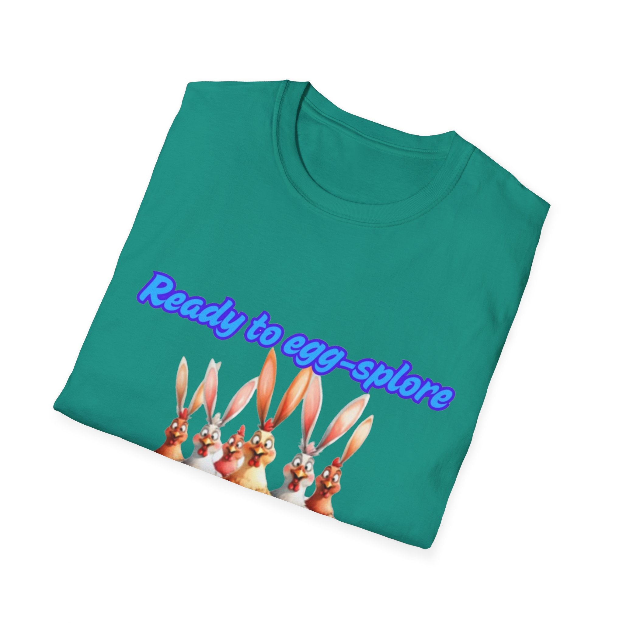 Ready To Egg-splore Some Serious Easter Fun Unisex Softstyle T-Shirt