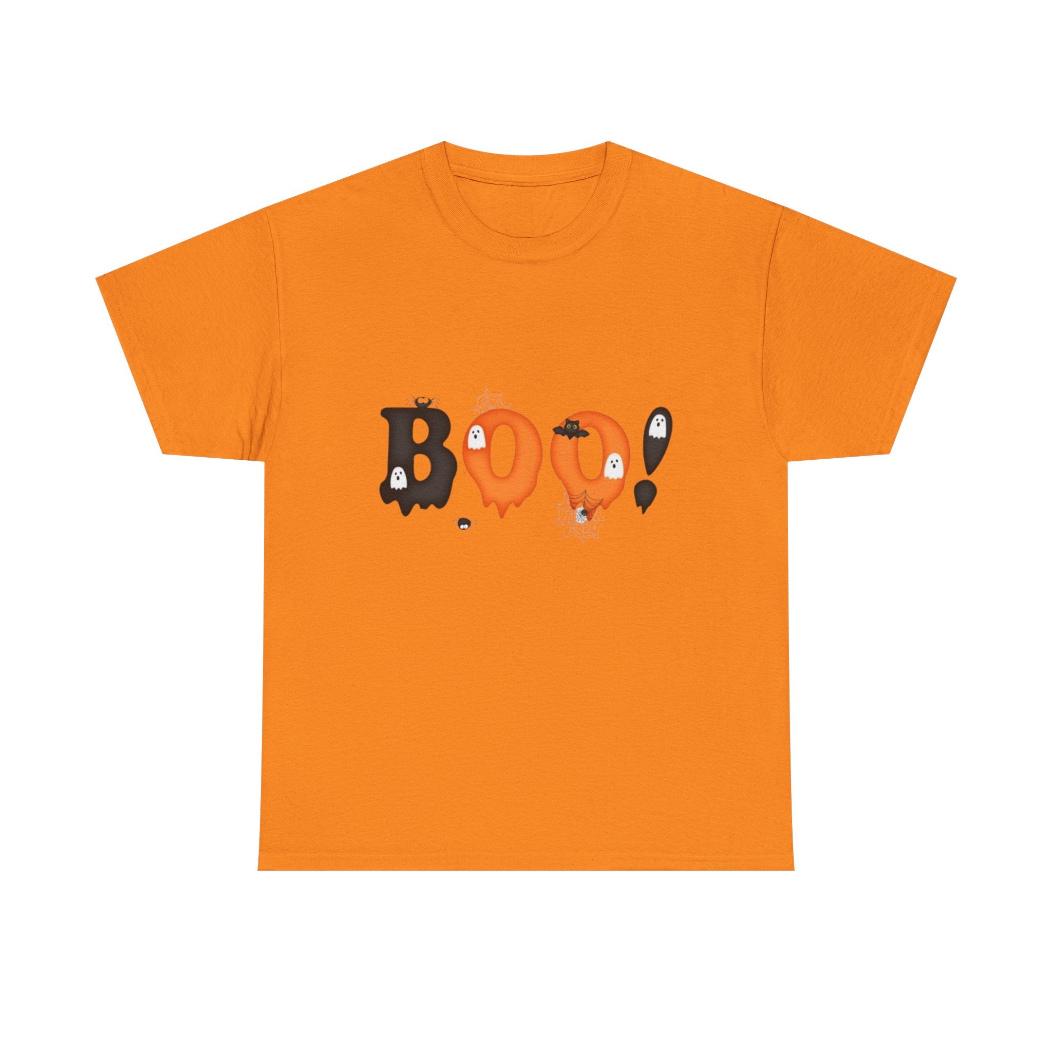 Halloween BOO! Unisex Short Sleeve Heavy Cotton T-Shirt
