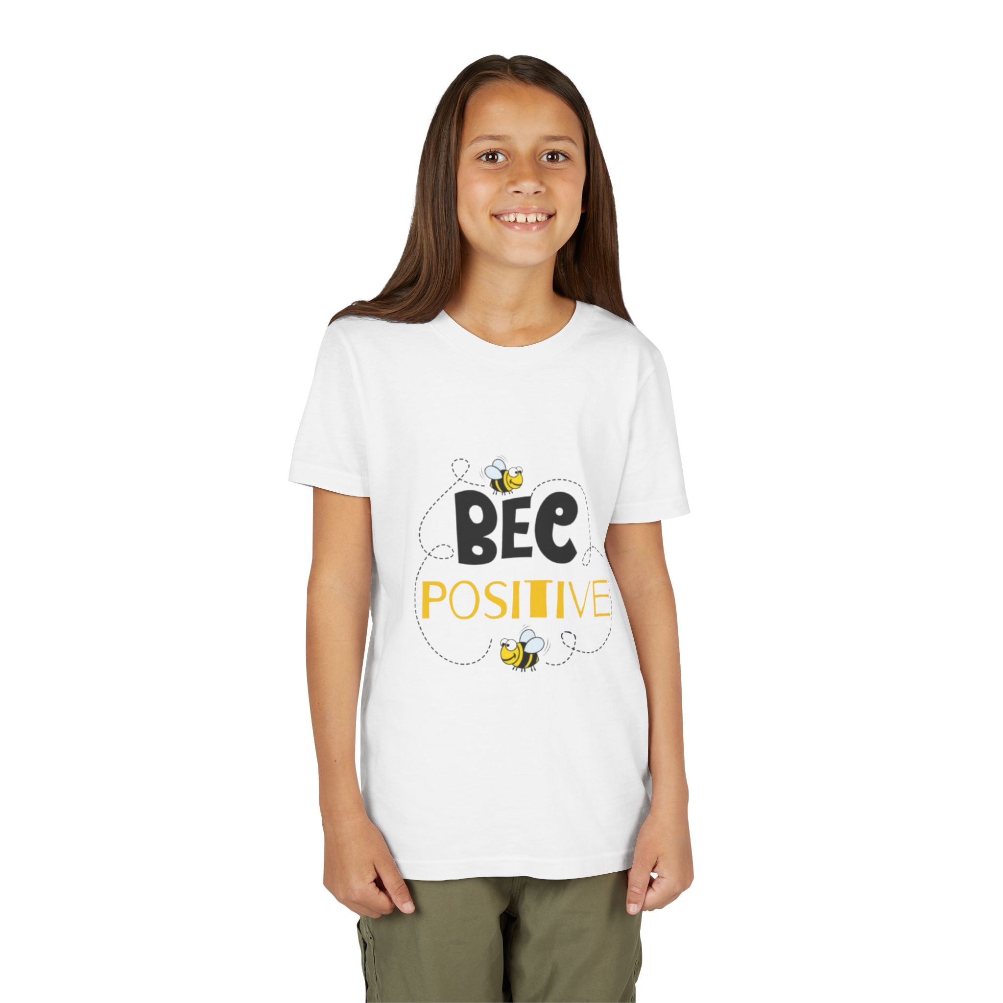 Bee Positive Youth Short Sleeve T-Shirt