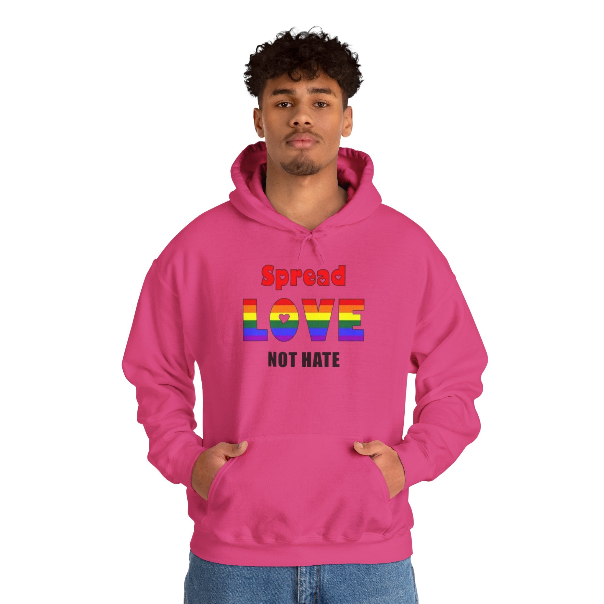 Spread Love Not Hate Unisex Hoodie