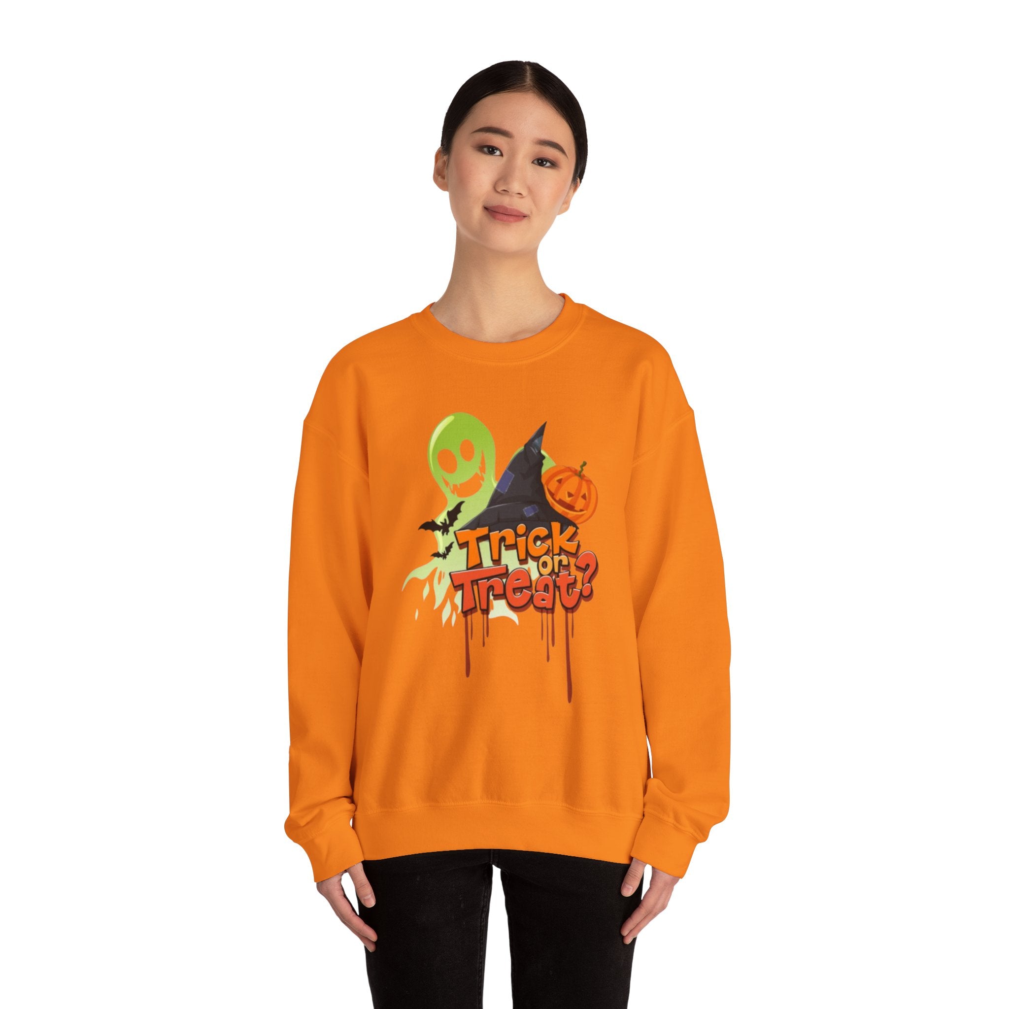 Halloween Trick or Treat Unisex Heavy Blend™ Crewneck Sweatshirt
