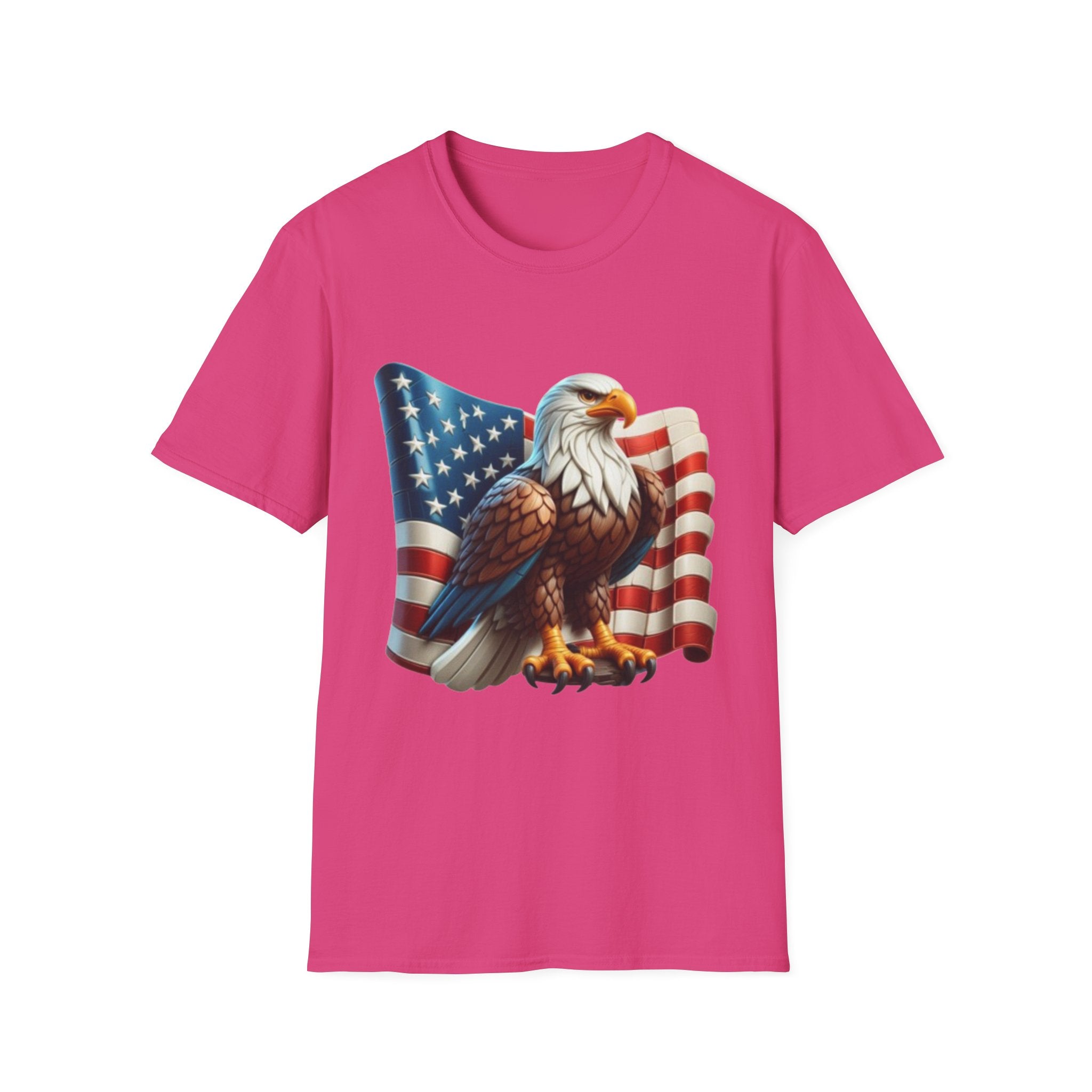 Patriotic Eagle Unisex Softstyle T-Shirt