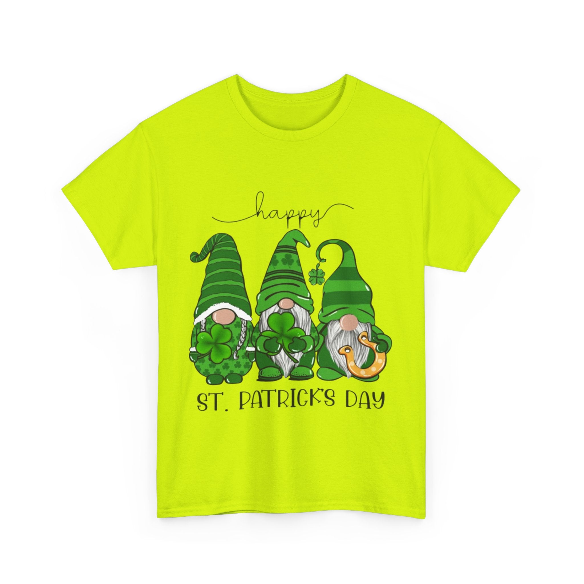 Happy St. Patrick’s Day Gnome Unisex Heavy Cotton T-Shirt
