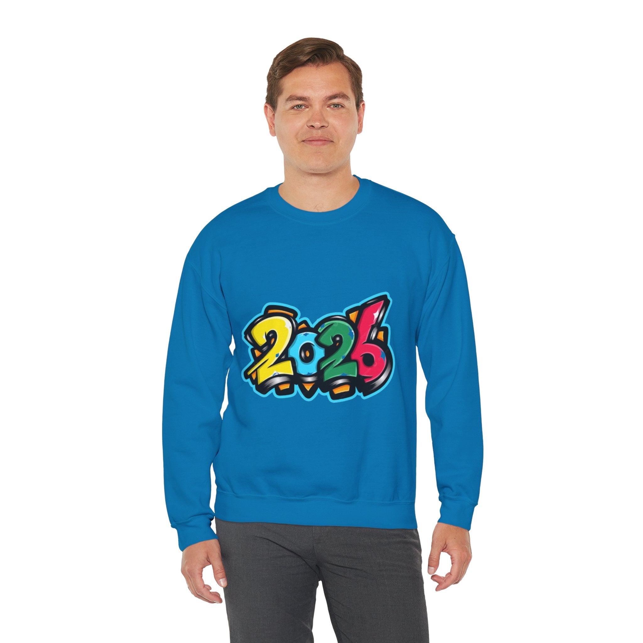 2026 Graffiti Style Unisex Heavy Blend™ Crewneck Sweatshirt