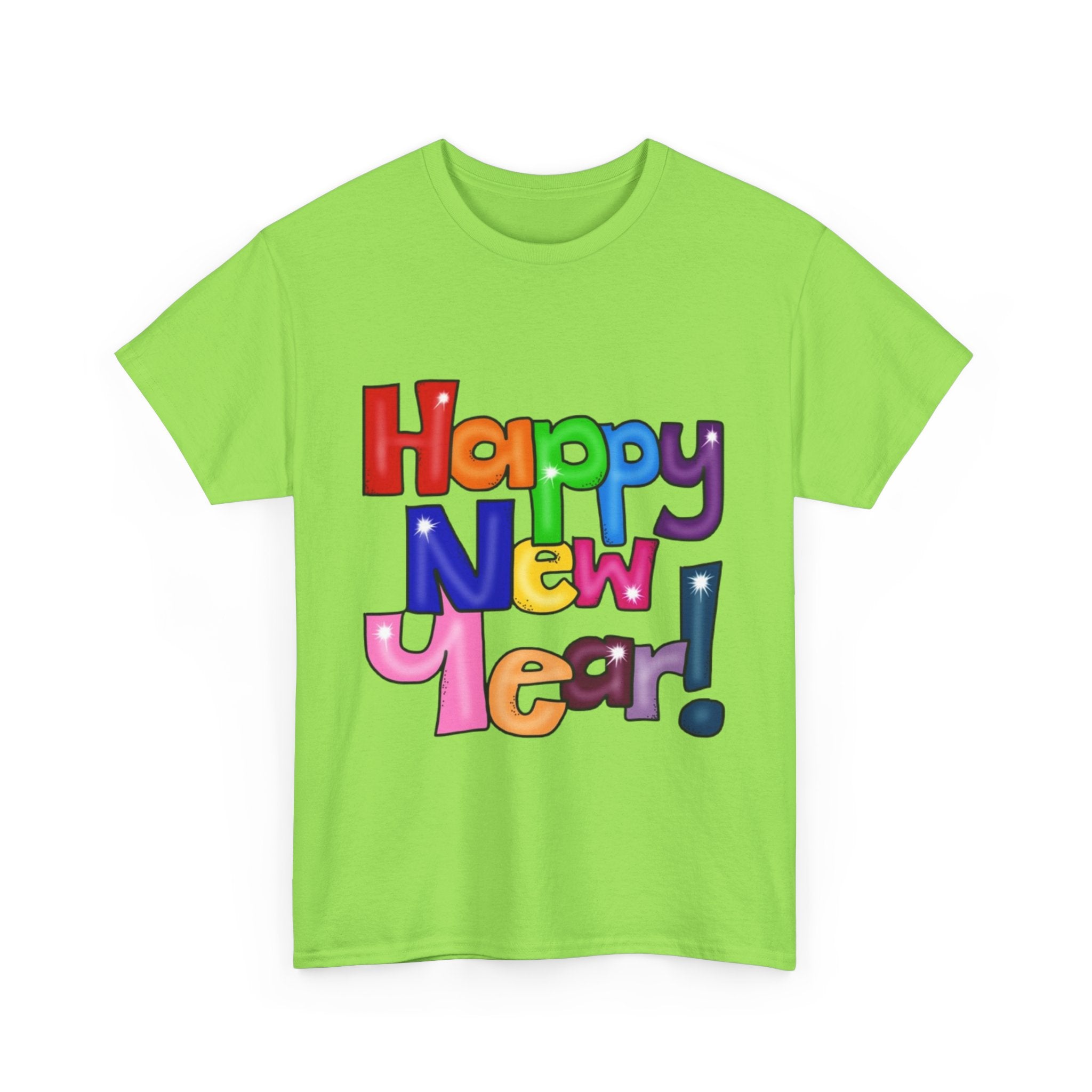2026 Happy New Year DOUBLE SIDED Unisex Heavy Cotton T-Shirt