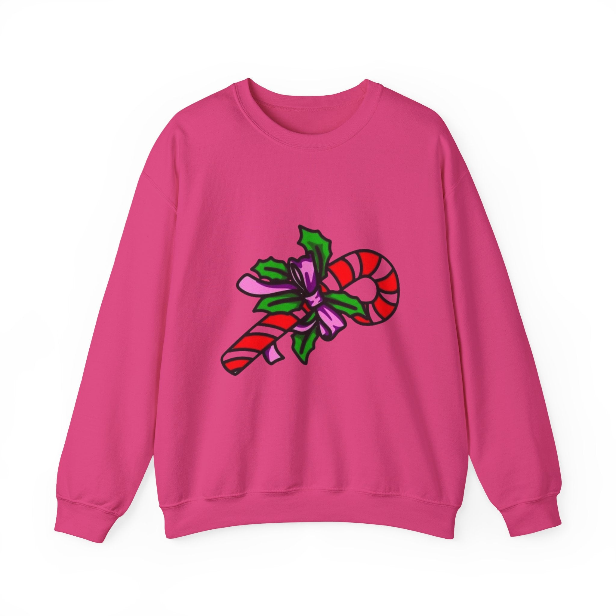 Festive Candy Cane Unisex Heavy Blend™ Crewneck Sweatshirt