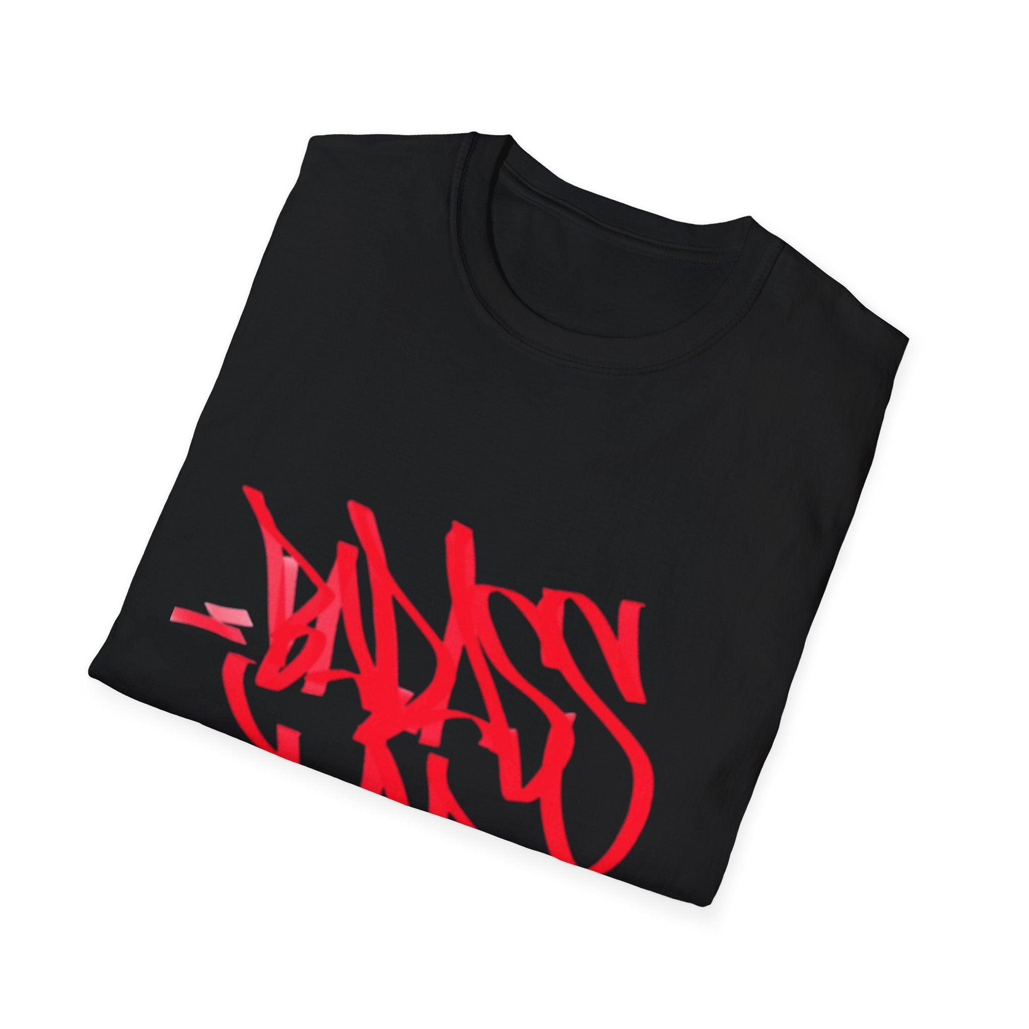 Red Graffiti Style Unisex Softstyle T-Shirt