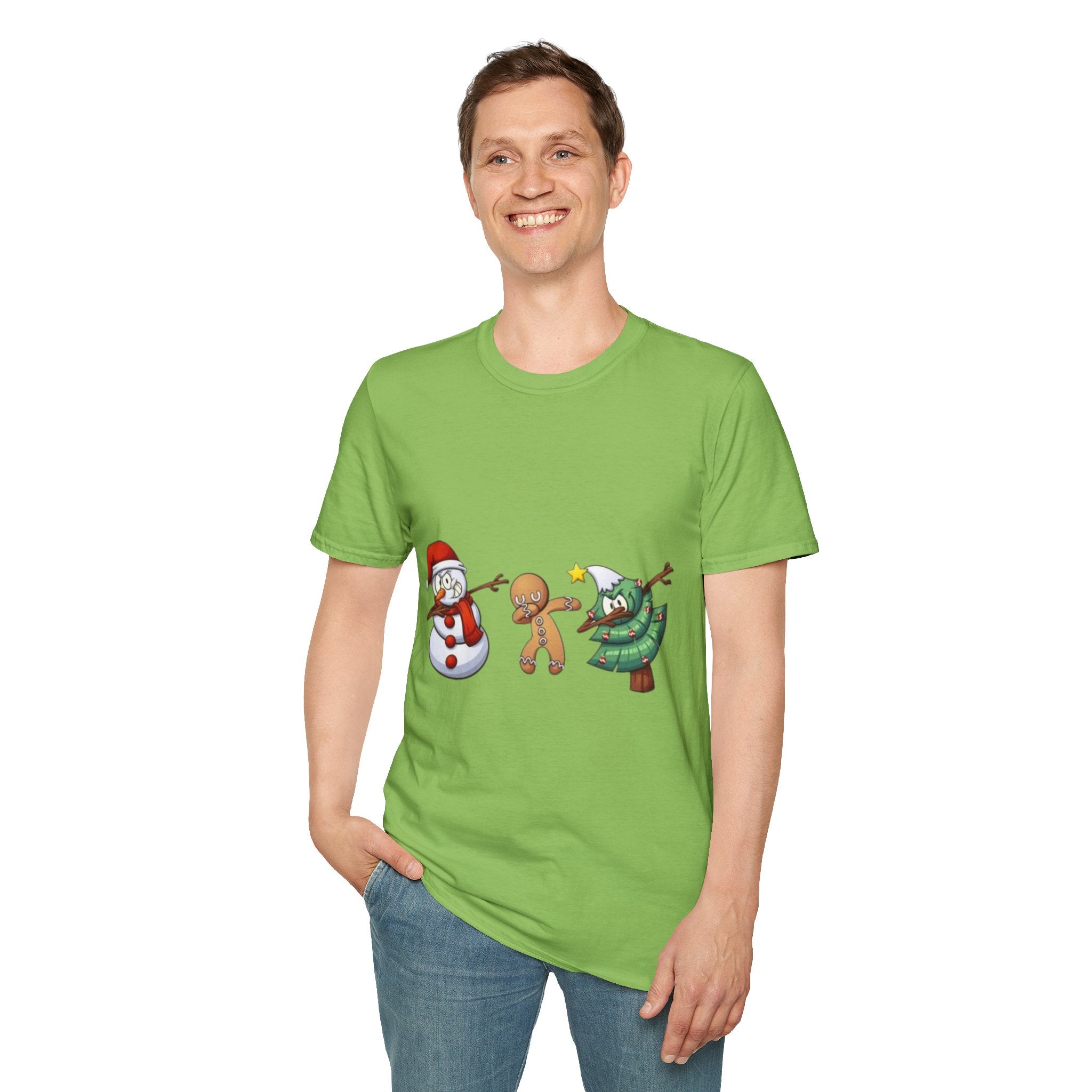 Christmas Dabbing Unisex Softstyle T-Shirt