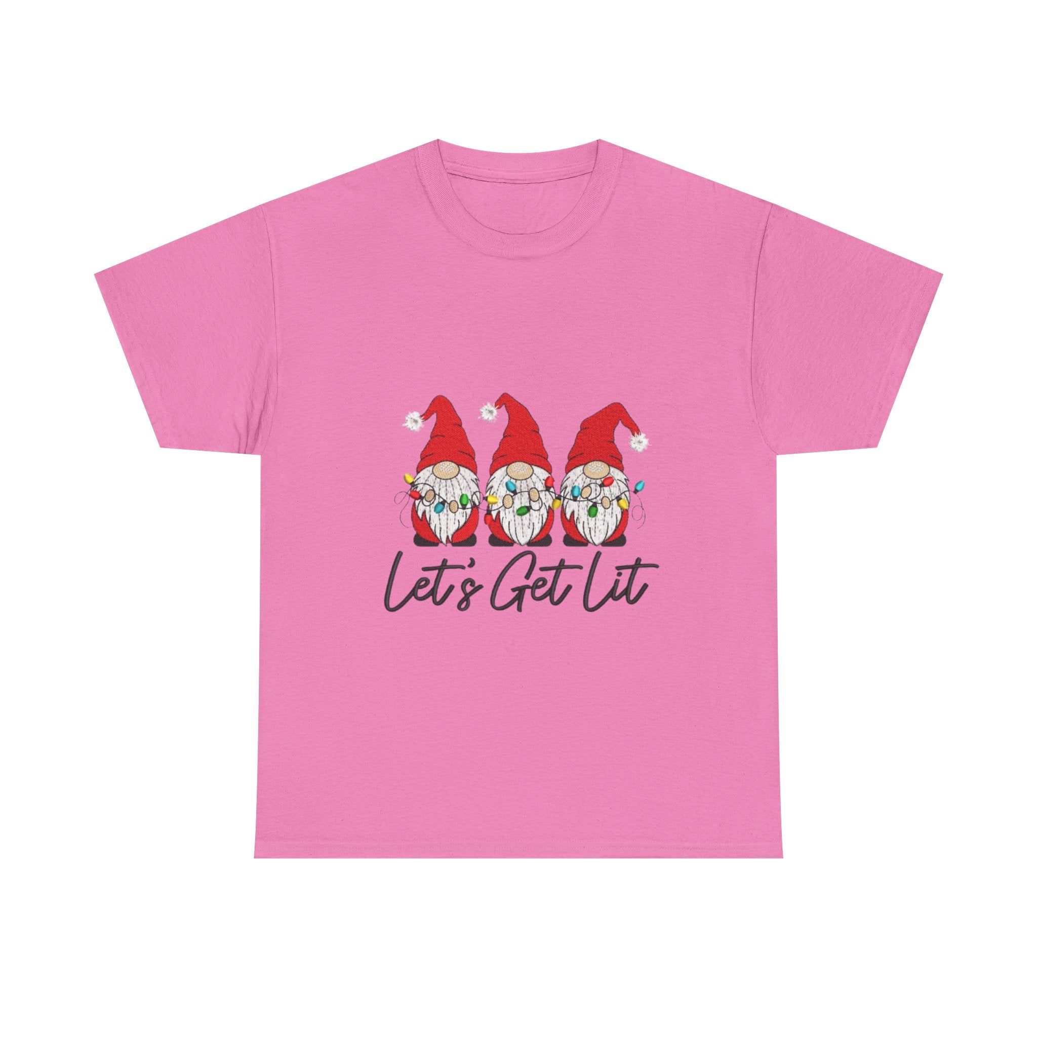 Let's Get Lit Gnome Unisex Heavy Cotton T-Shirt