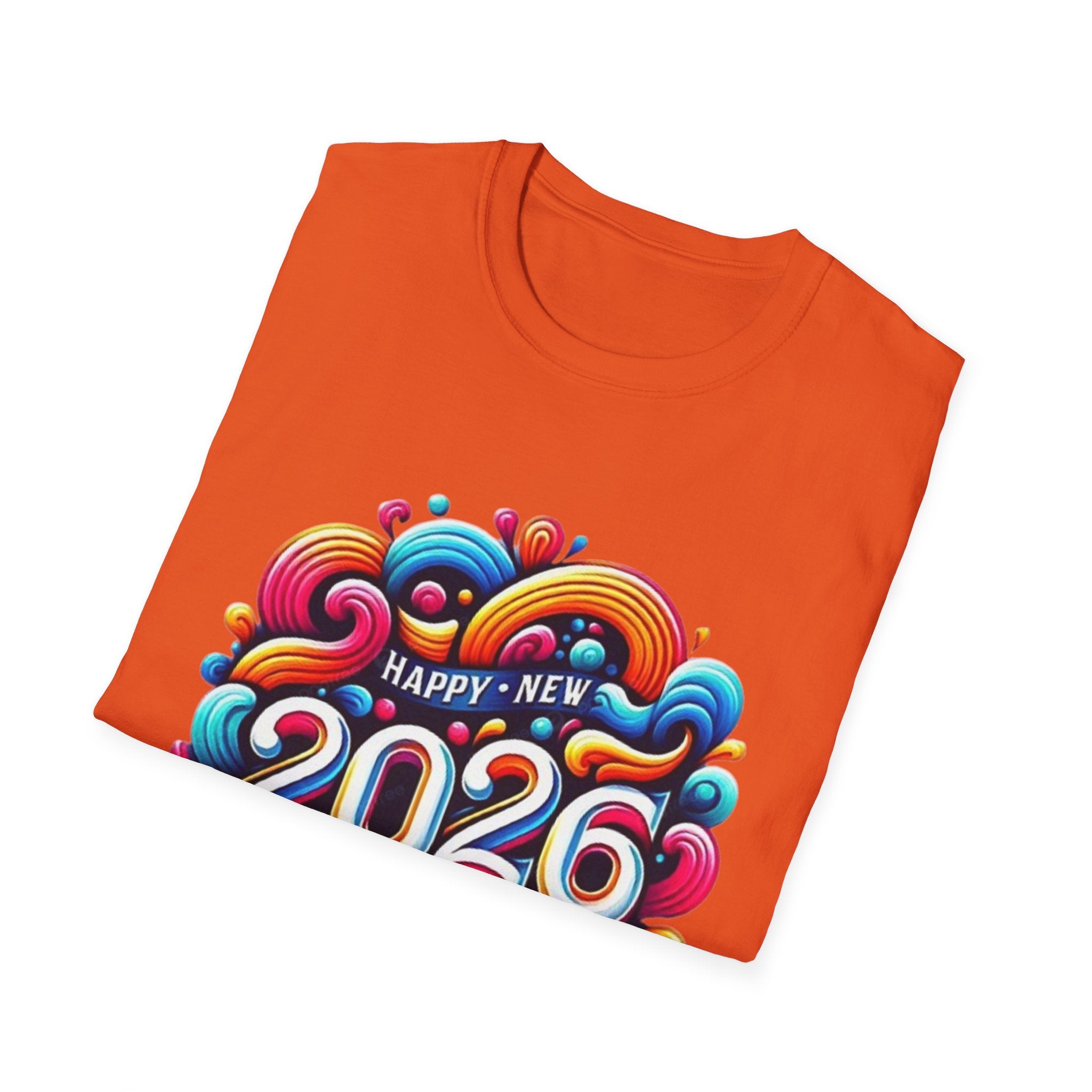 2026 Happy New Year Unisex Softstyle T-Shirt