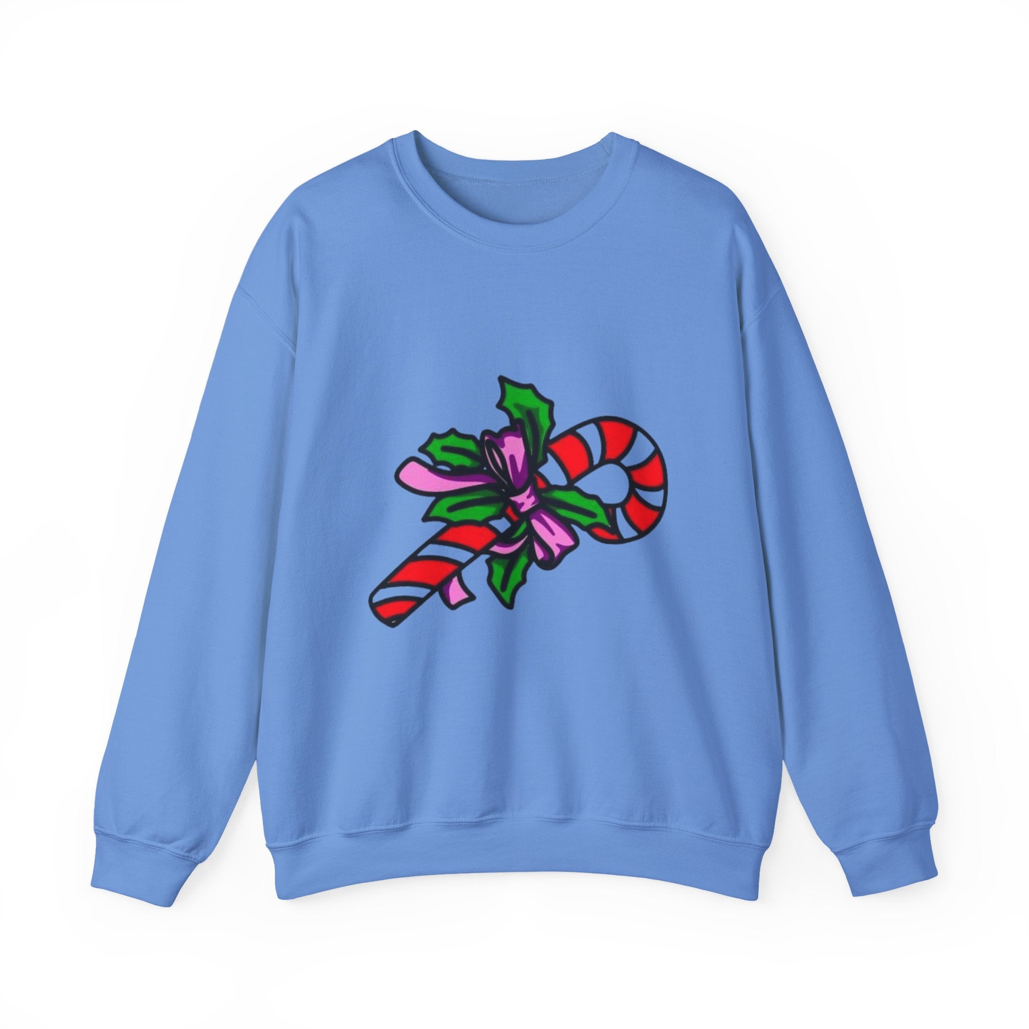 Festive Candy Cane Unisex Heavy Blend™ Crewneck Sweatshirt