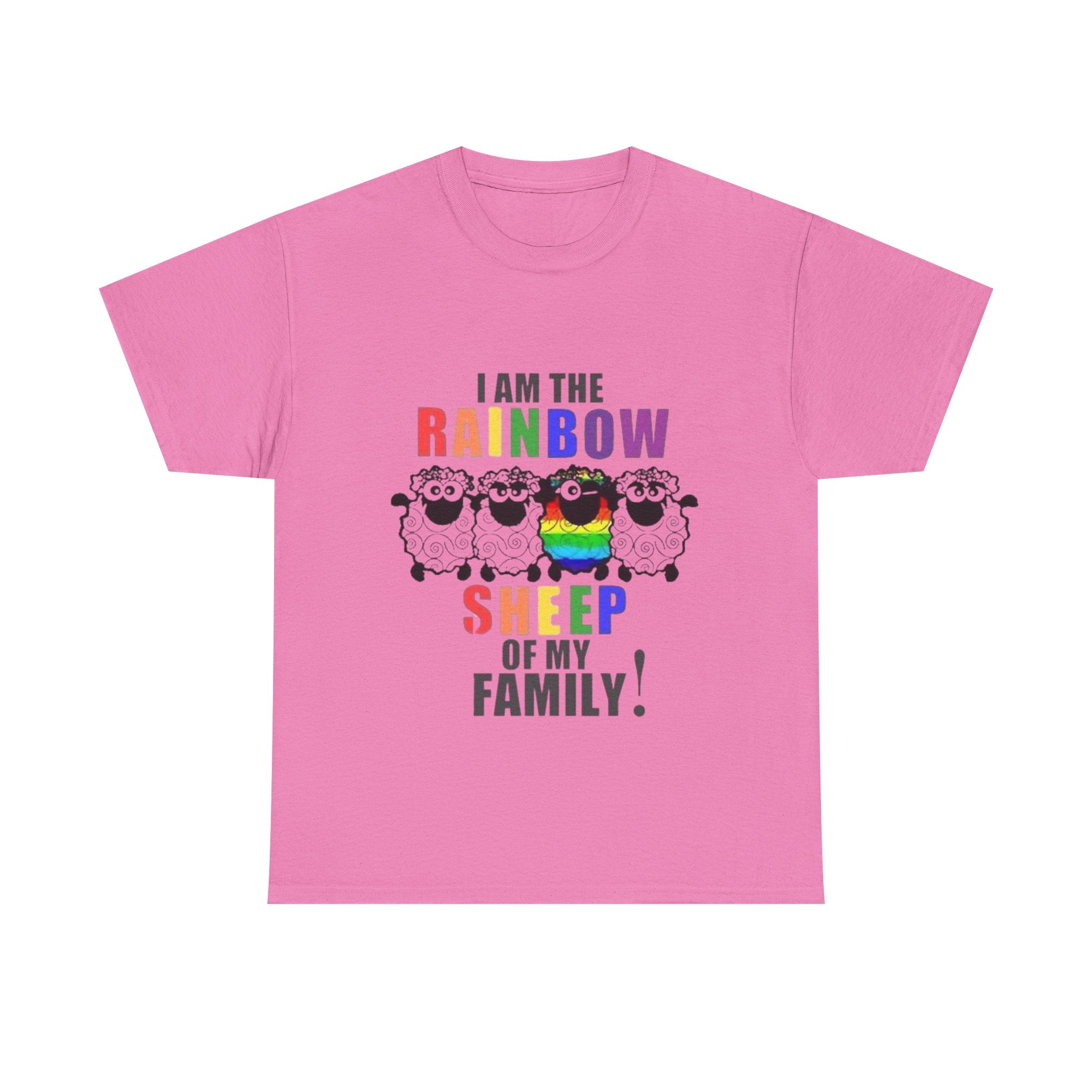 I Am The Rainbow Sheep Of My Family Unisex Heavy Cotton T-Shirt
