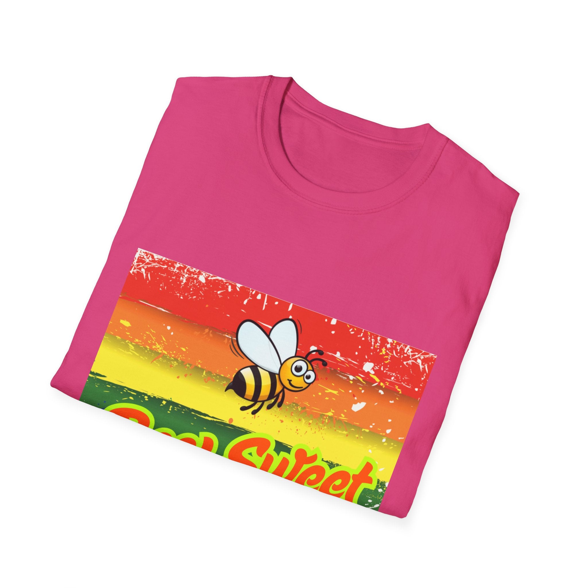 Bee Sweet Rainbow Unisex Softstyle T-Shirt