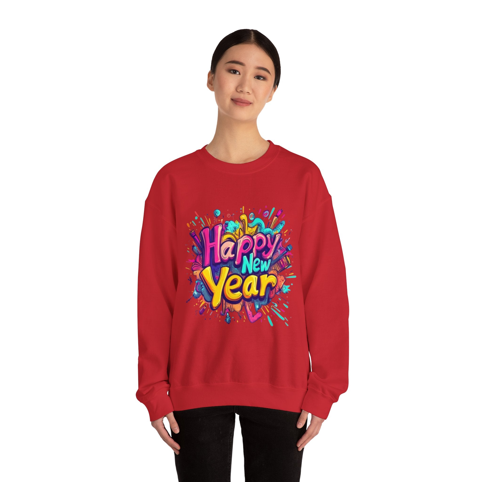 2026 Happy New Year DOUBLE SIDED Unisex Heavy Blend™ Crewneck Sweatshirt