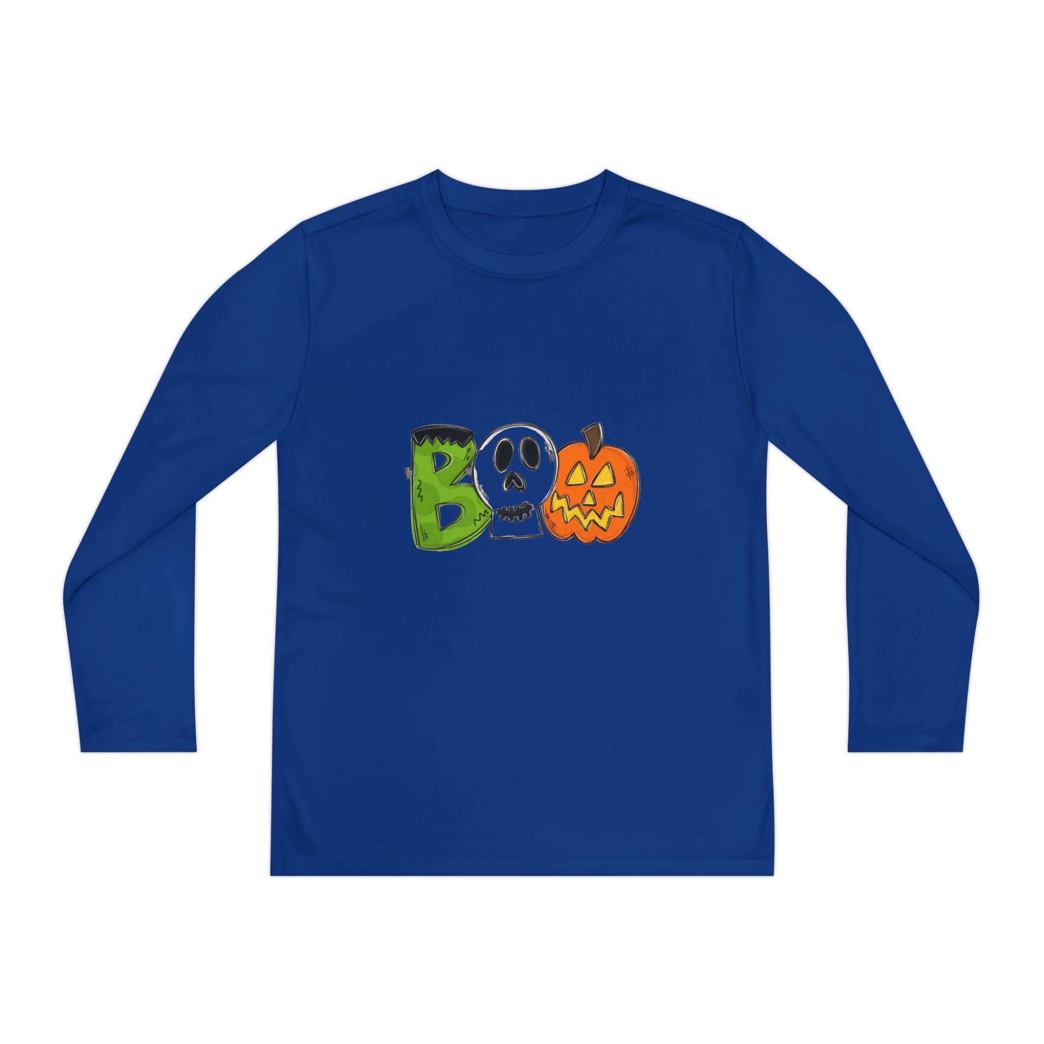 Halloween BOO Youth Long Sleeve Competitor T-Shirt