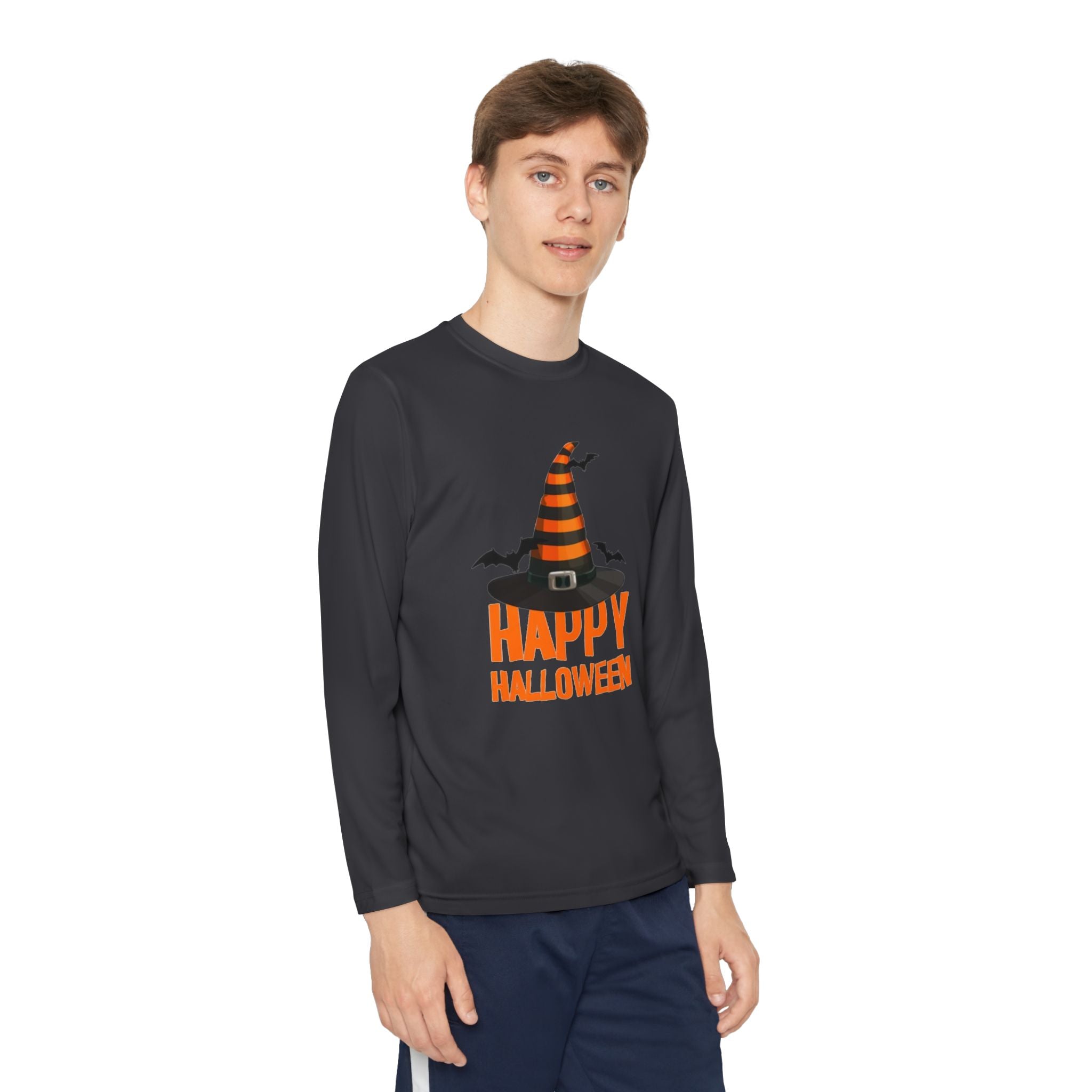Happy Halloween Youth Long Sleeve Competitor T-Shirt