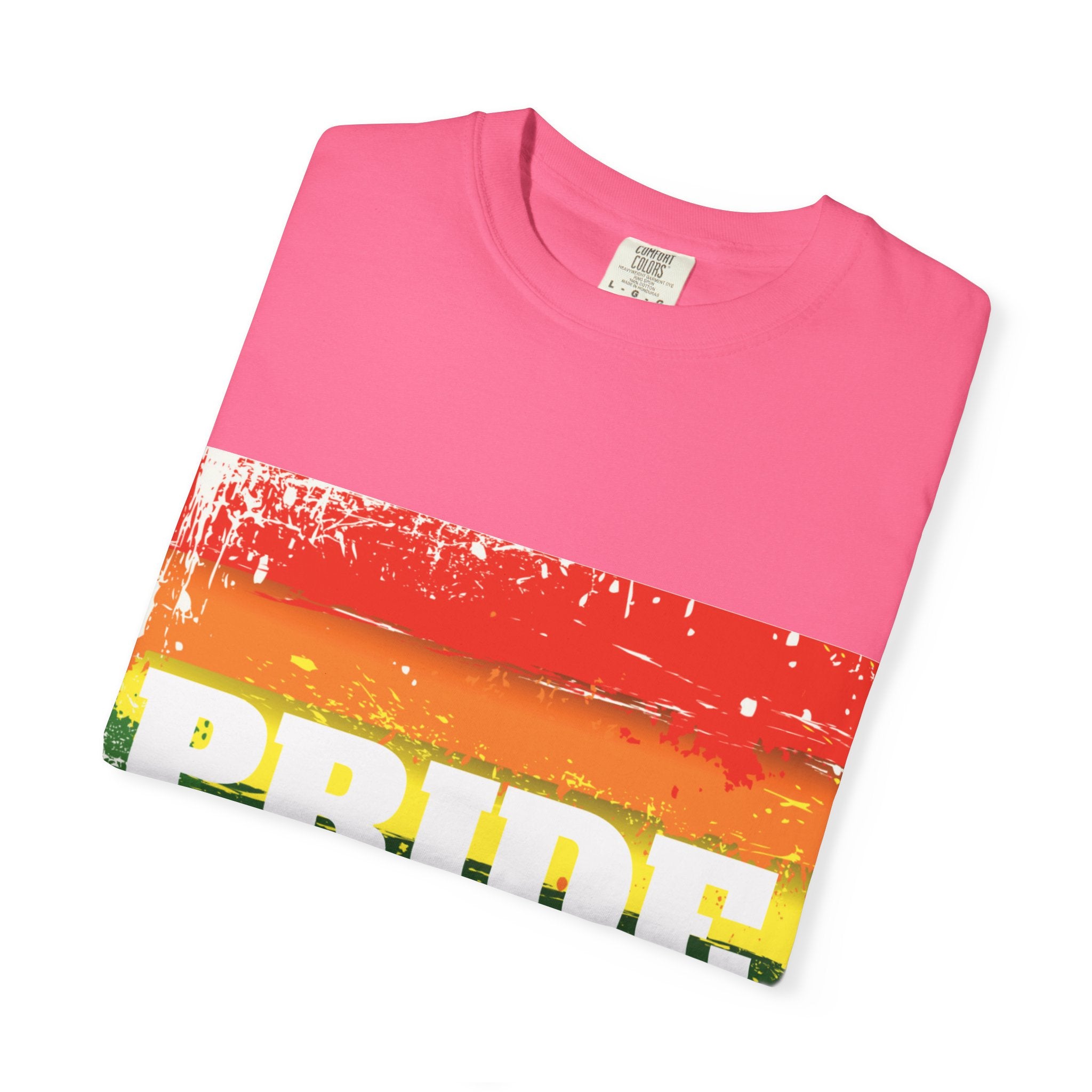 Pride Rainbow Unisex Garment-Dyed T-Shirt