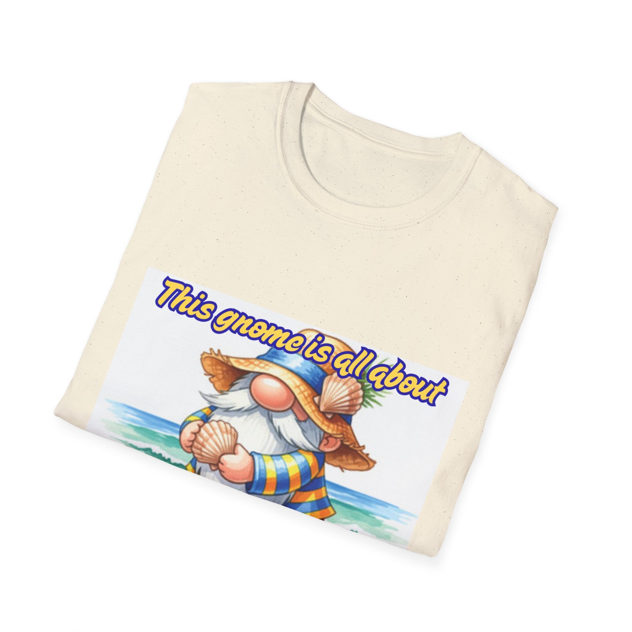 This Gnome Is All About Beach Life! Unisex Softstyle T-Shirt