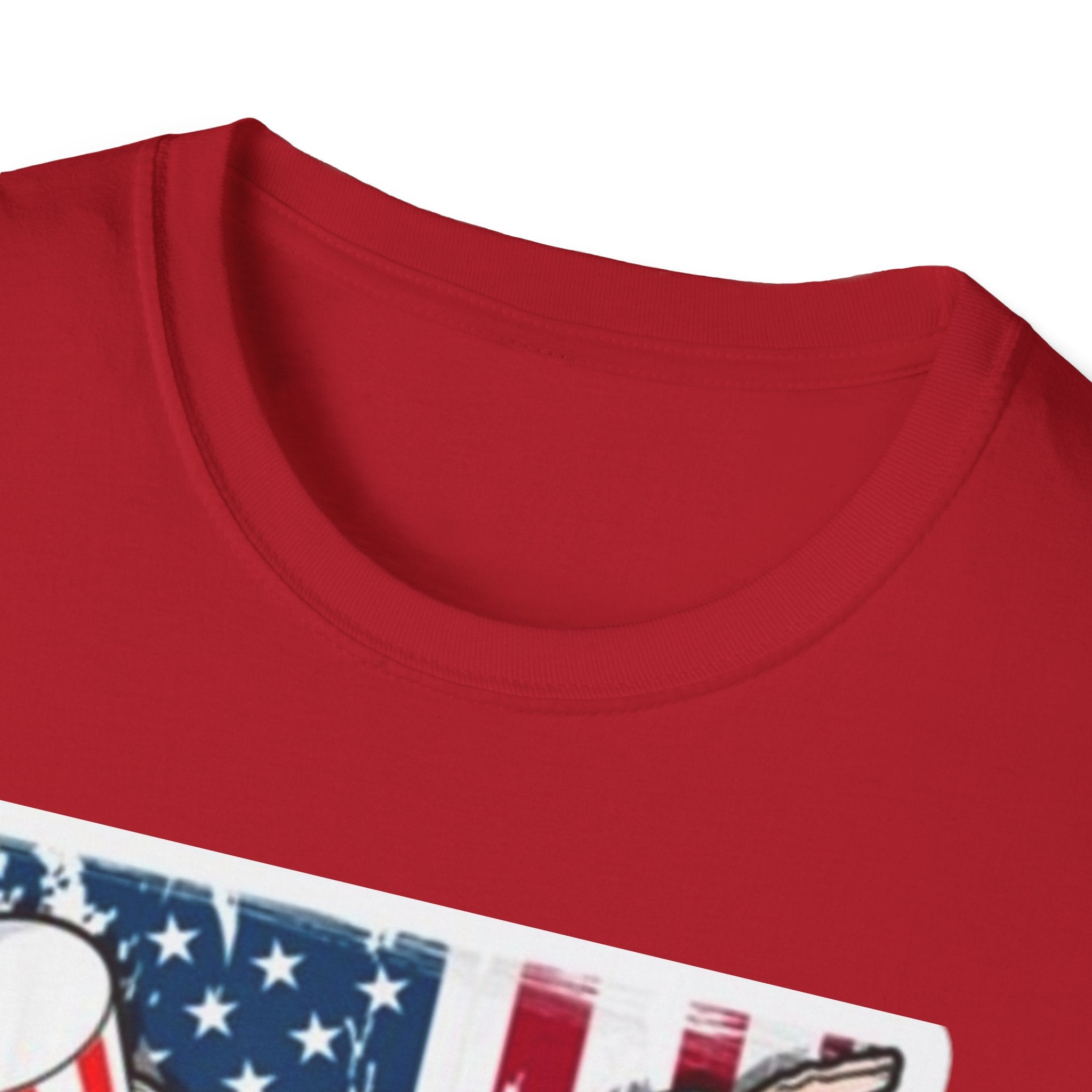 Patriotic Uncle Sam Dabbing Unisex Softstyle T-Shirt